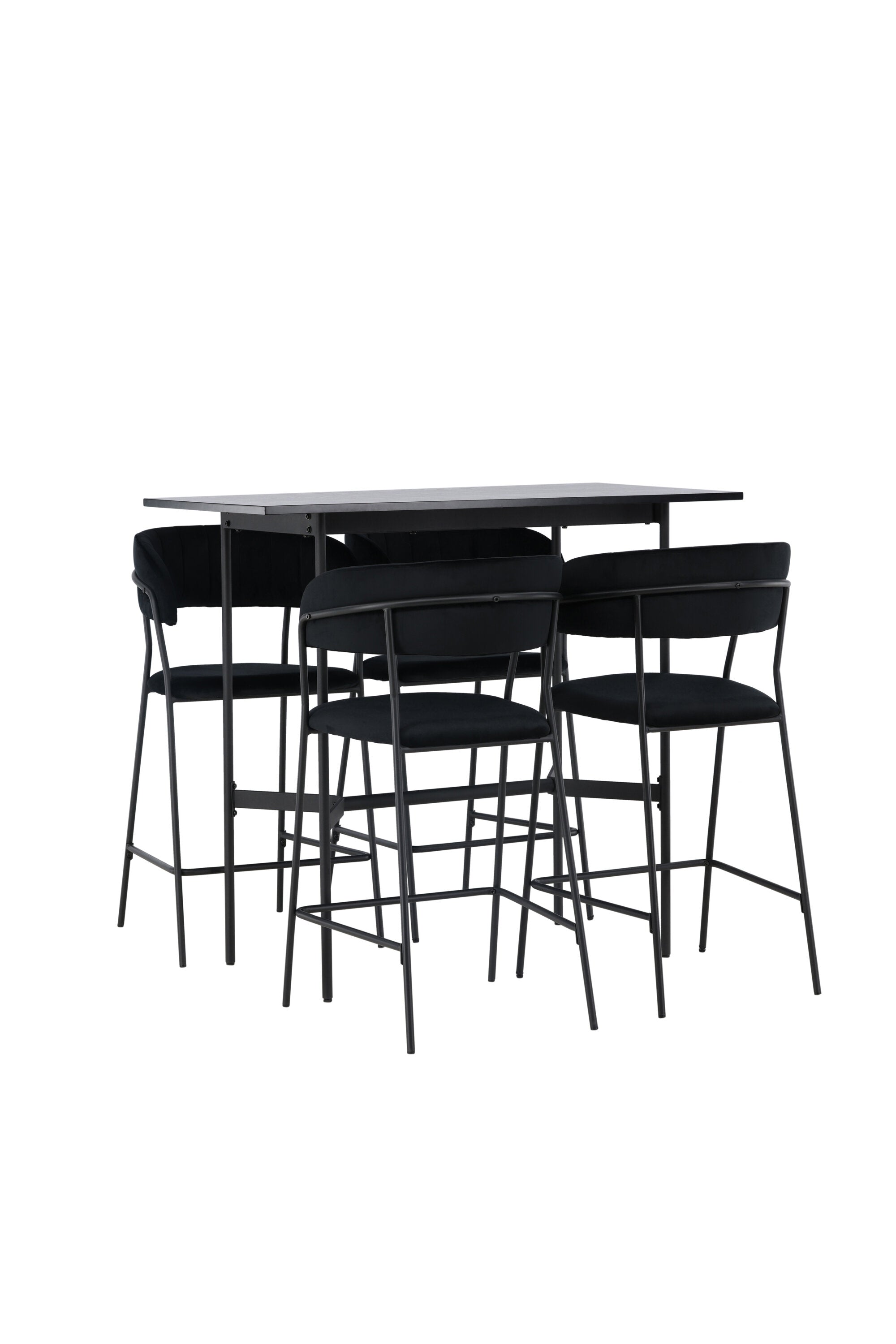 Barset Rax + Lui 120cm/4St. in Schwarz präsentiert im Onlineshop von KAQTU Design AG. Bartischset ist von Venture Home