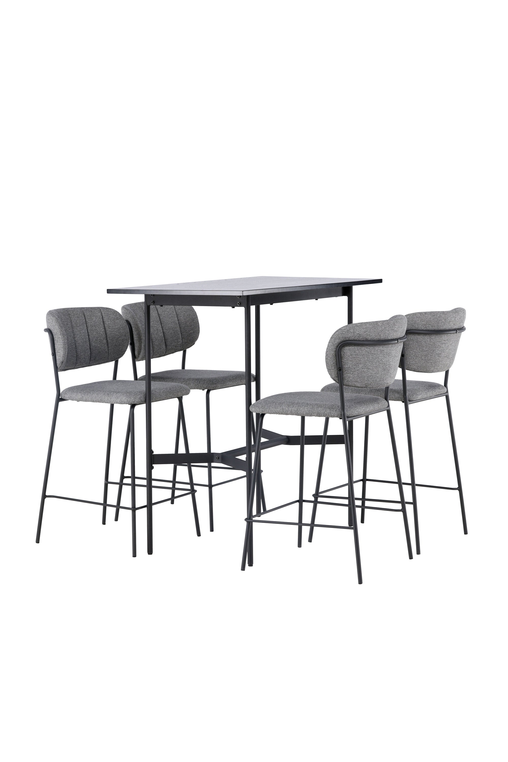 Barset Rax + Bell 120cm/4St. in Schwarzgrau präsentiert im Onlineshop von KAQTU Design AG. Bartischset ist von Venture Home