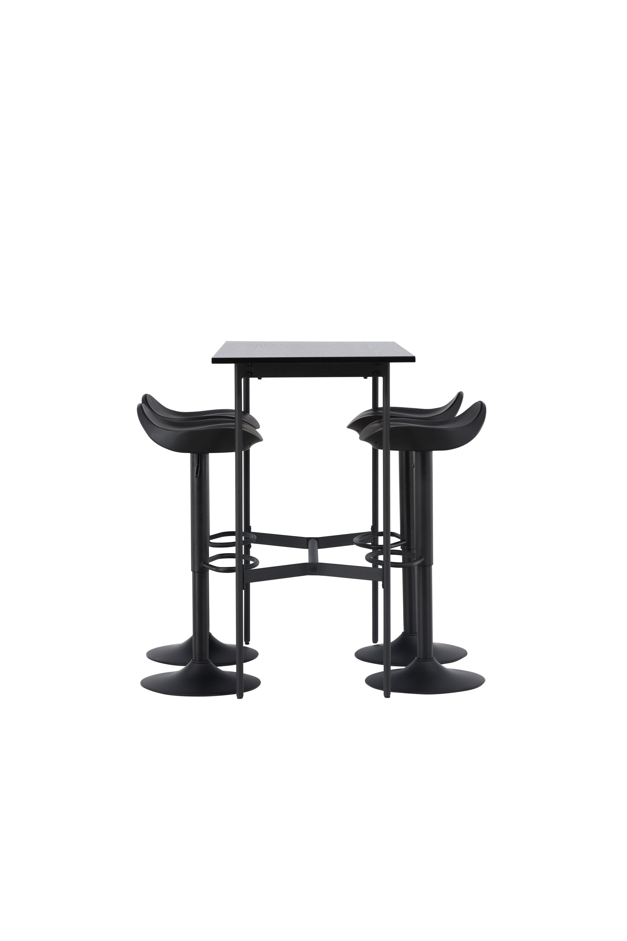 Barset Rax + Adesto 120cm/4St. in Schwarz präsentiert im Onlineshop von KAQTU Design AG. Bartischset ist von Venture Home