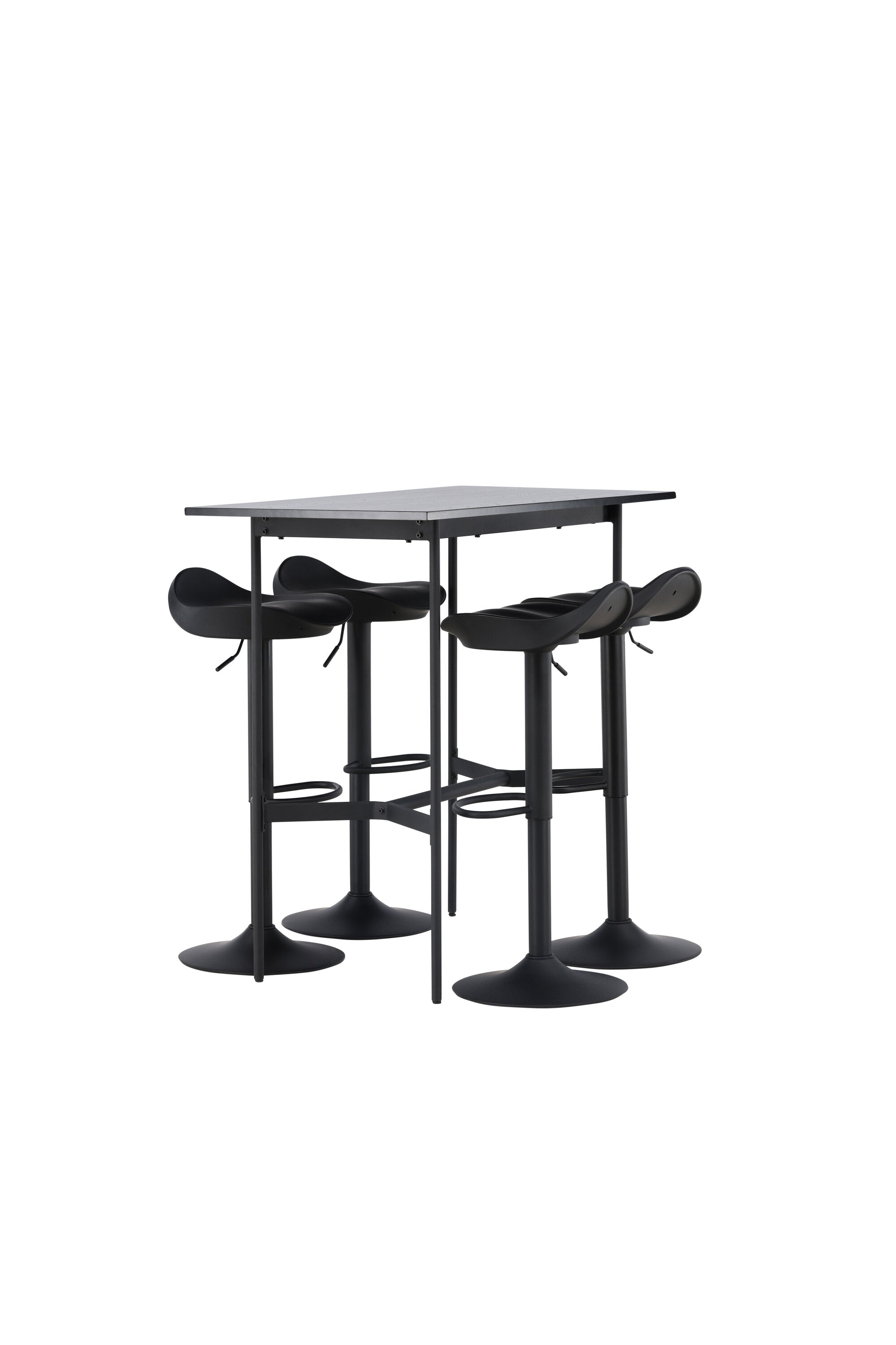 Barset Rax + Adesto 120cm/4St. in Schwarz präsentiert im Onlineshop von KAQTU Design AG. Bartischset ist von Venture Home
