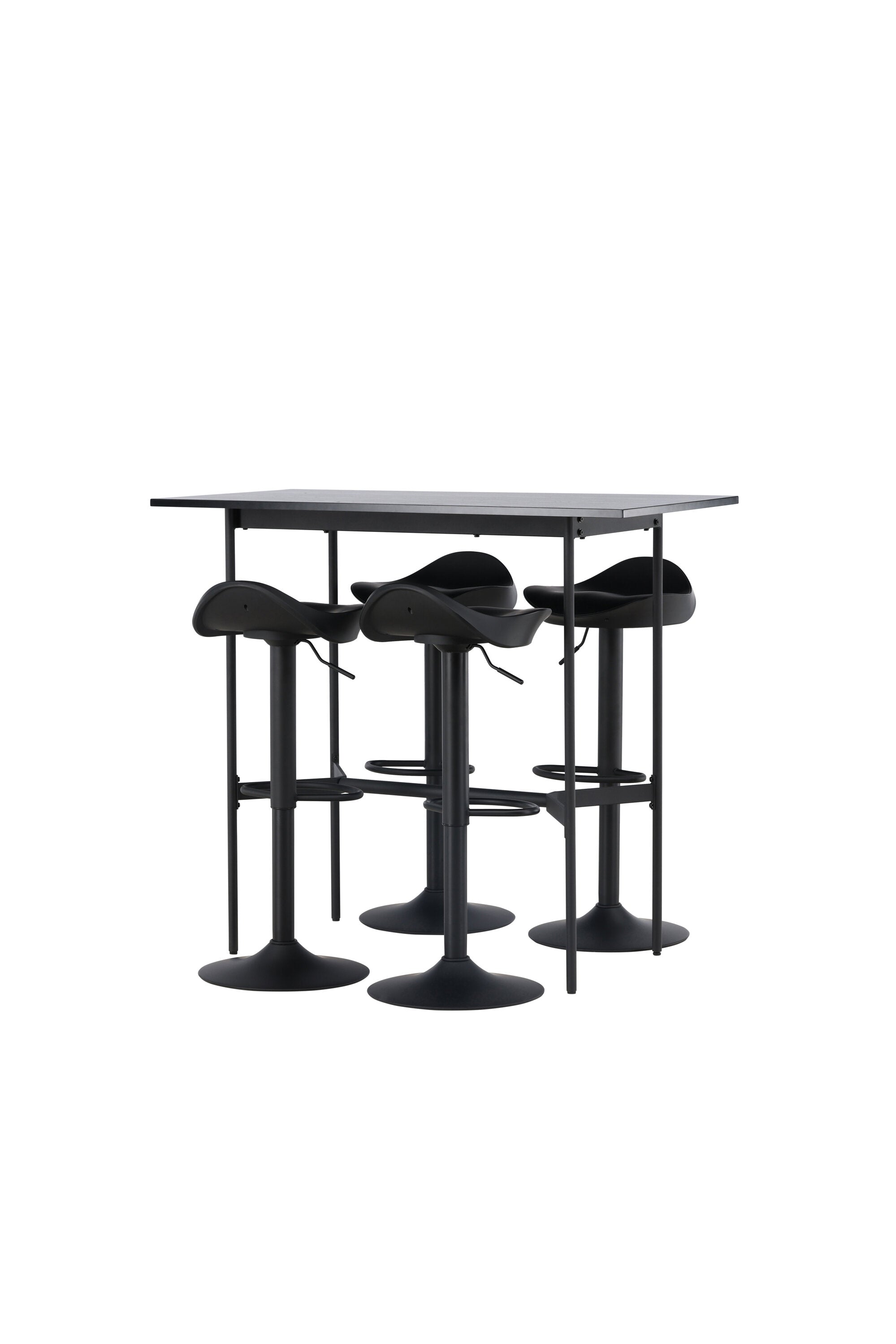 Barset Rax + Adesto 120cm/4St. in Schwarz präsentiert im Onlineshop von KAQTU Design AG. Bartischset ist von Venture Home