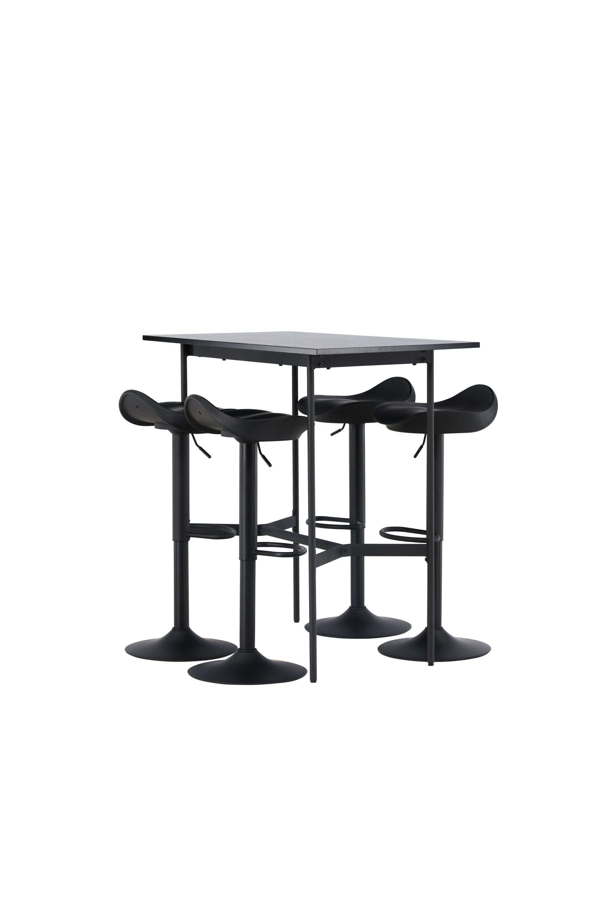 Barset Rax + Adesto 120cm/4St. in Schwarz präsentiert im Onlineshop von KAQTU Design AG. Bartischset ist von Venture Home