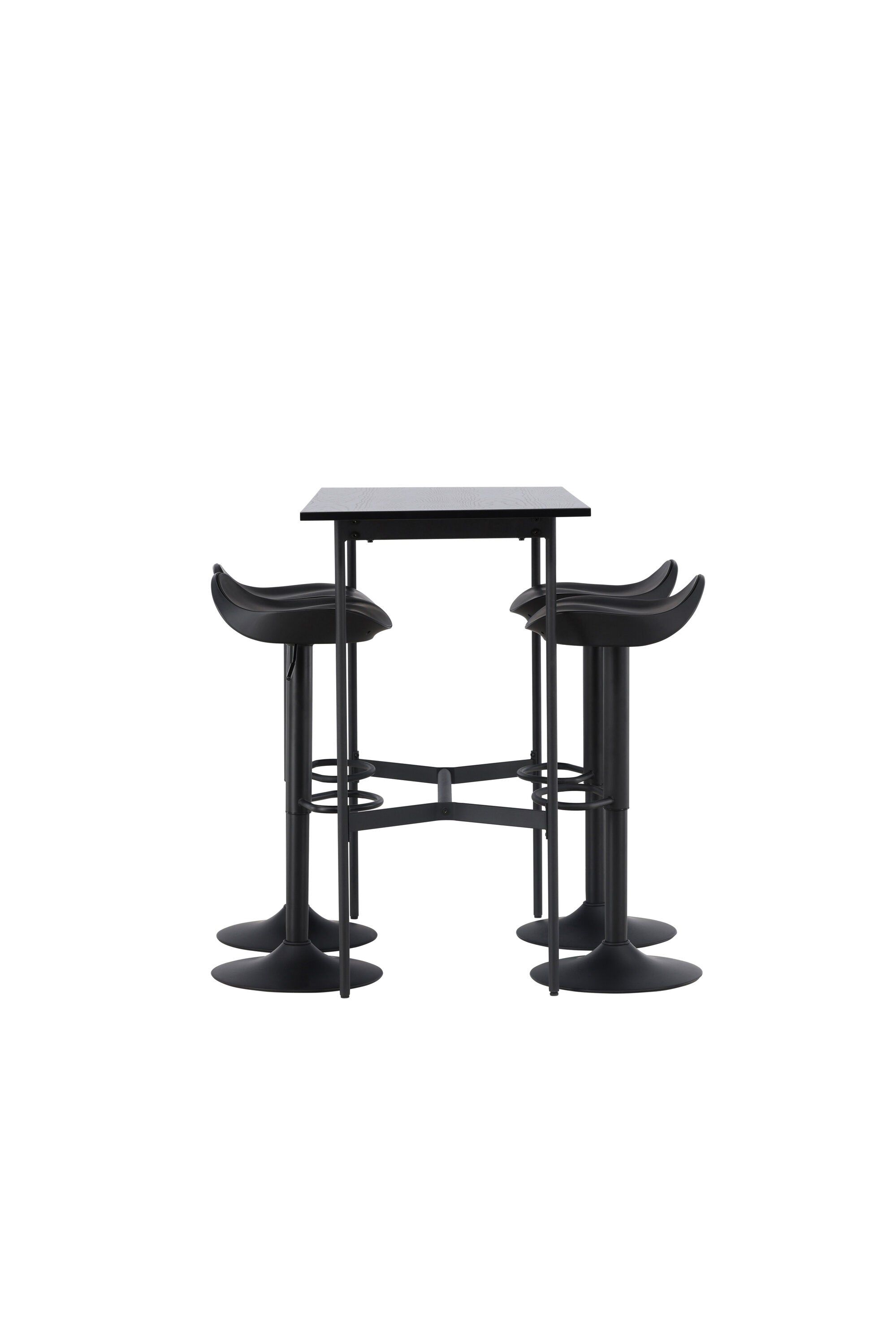 Barset Rax + Adesto 120cm/4St. in Schwarz präsentiert im Onlineshop von KAQTU Design AG. Bartischset ist von Venture Home