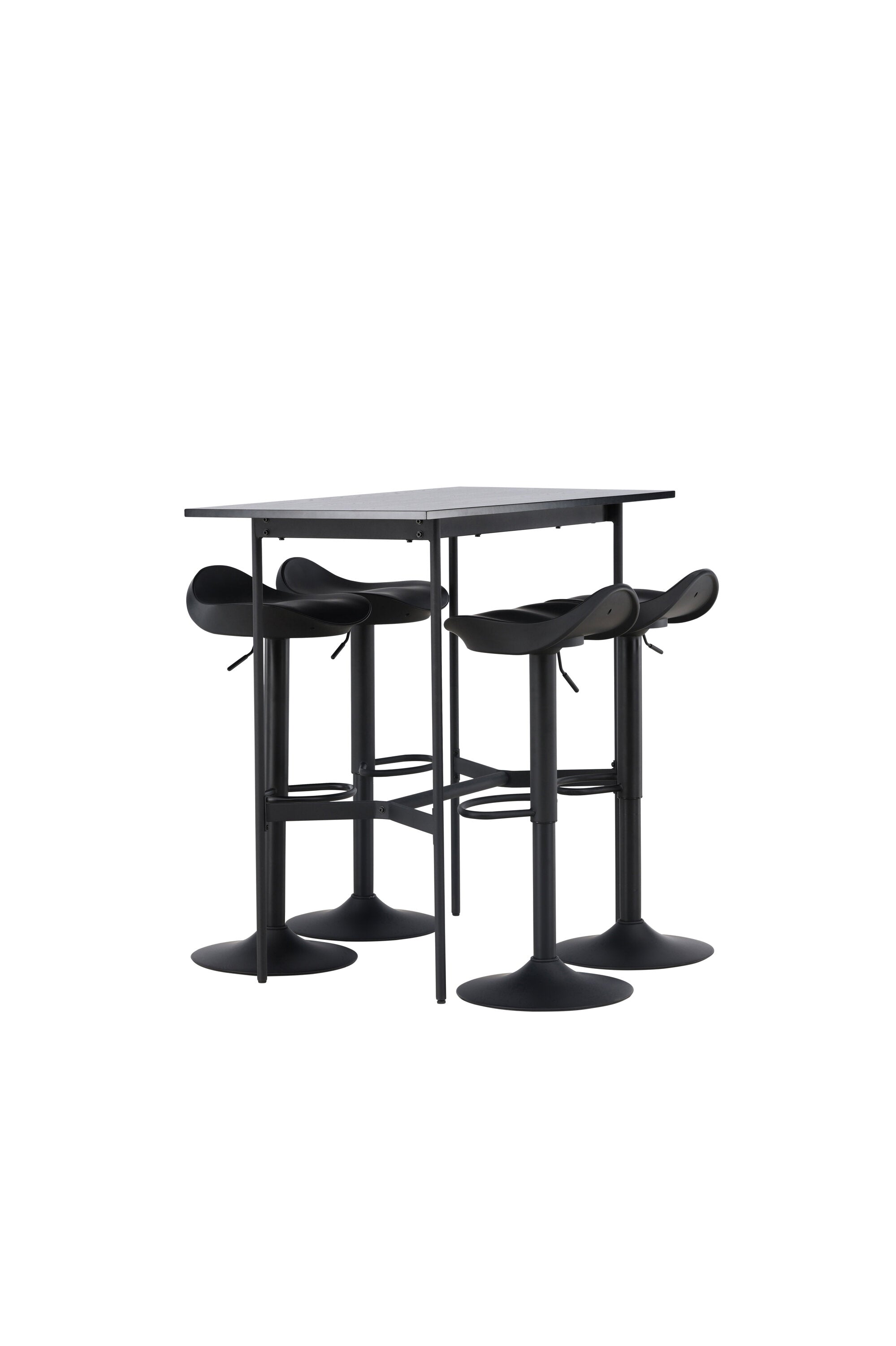 Barset Rax + Adesto 120cm/4St. in Schwarz präsentiert im Onlineshop von KAQTU Design AG. Bartischset ist von Venture Home