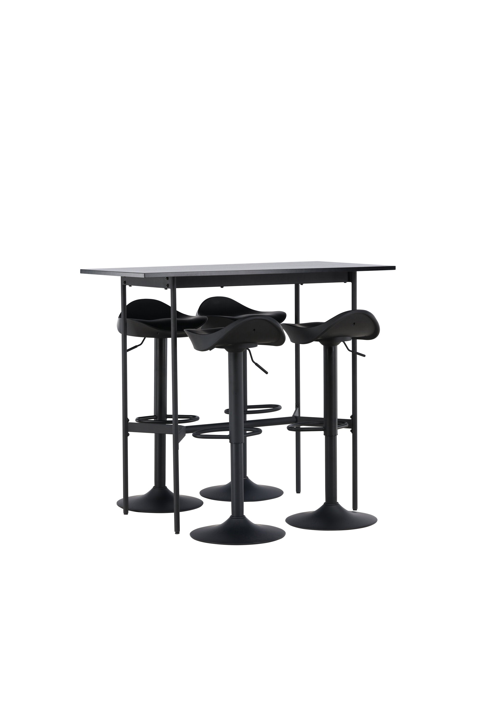 Barset Rax + Adesto 120cm/4St. in Schwarz präsentiert im Onlineshop von KAQTU Design AG. Bartischset ist von Venture Home