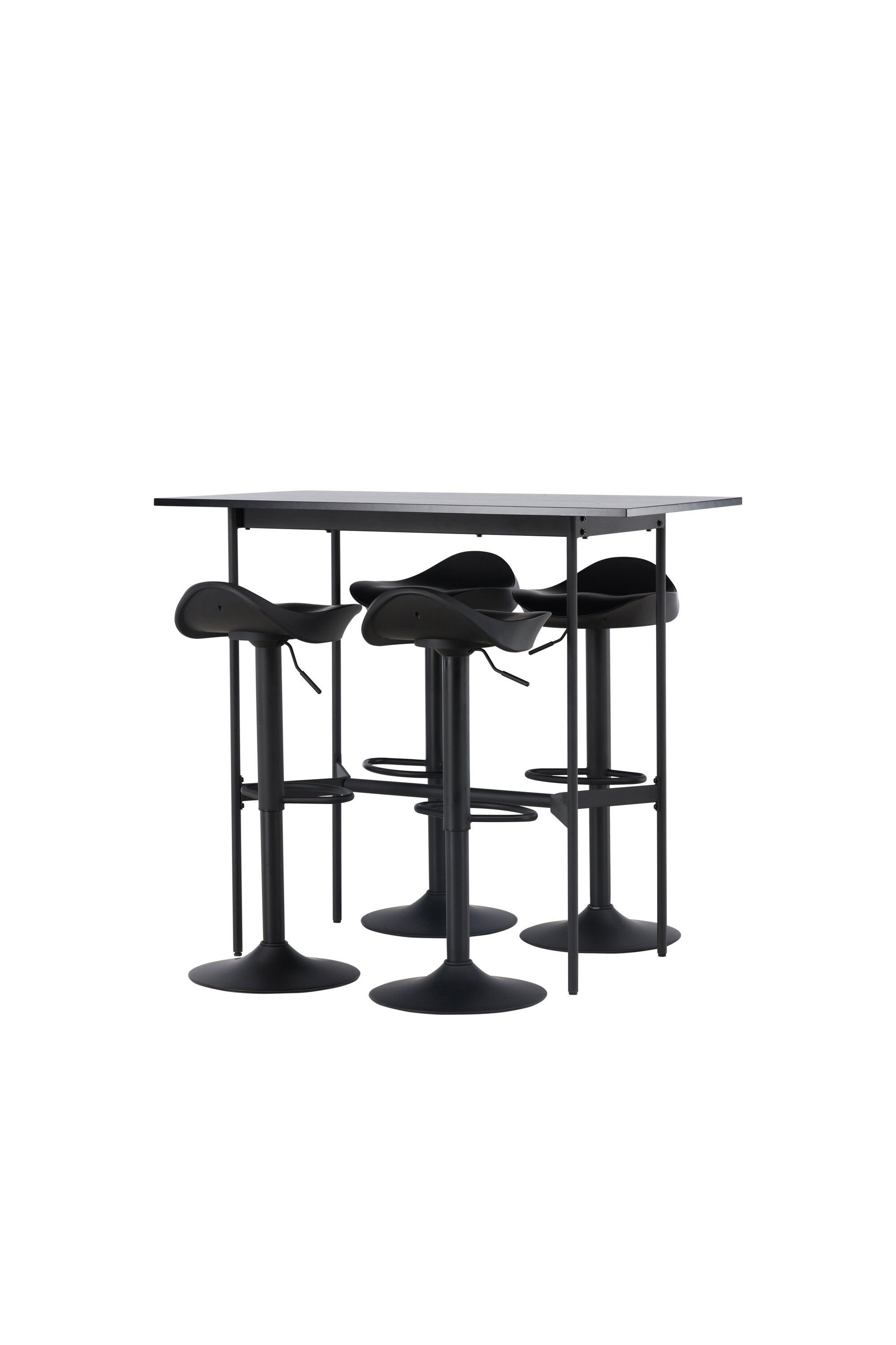 Barset Rax + Adesto 120cm/4St. in Schwarz präsentiert im Onlineshop von KAQTU Design AG. Bartischset ist von Venture Home