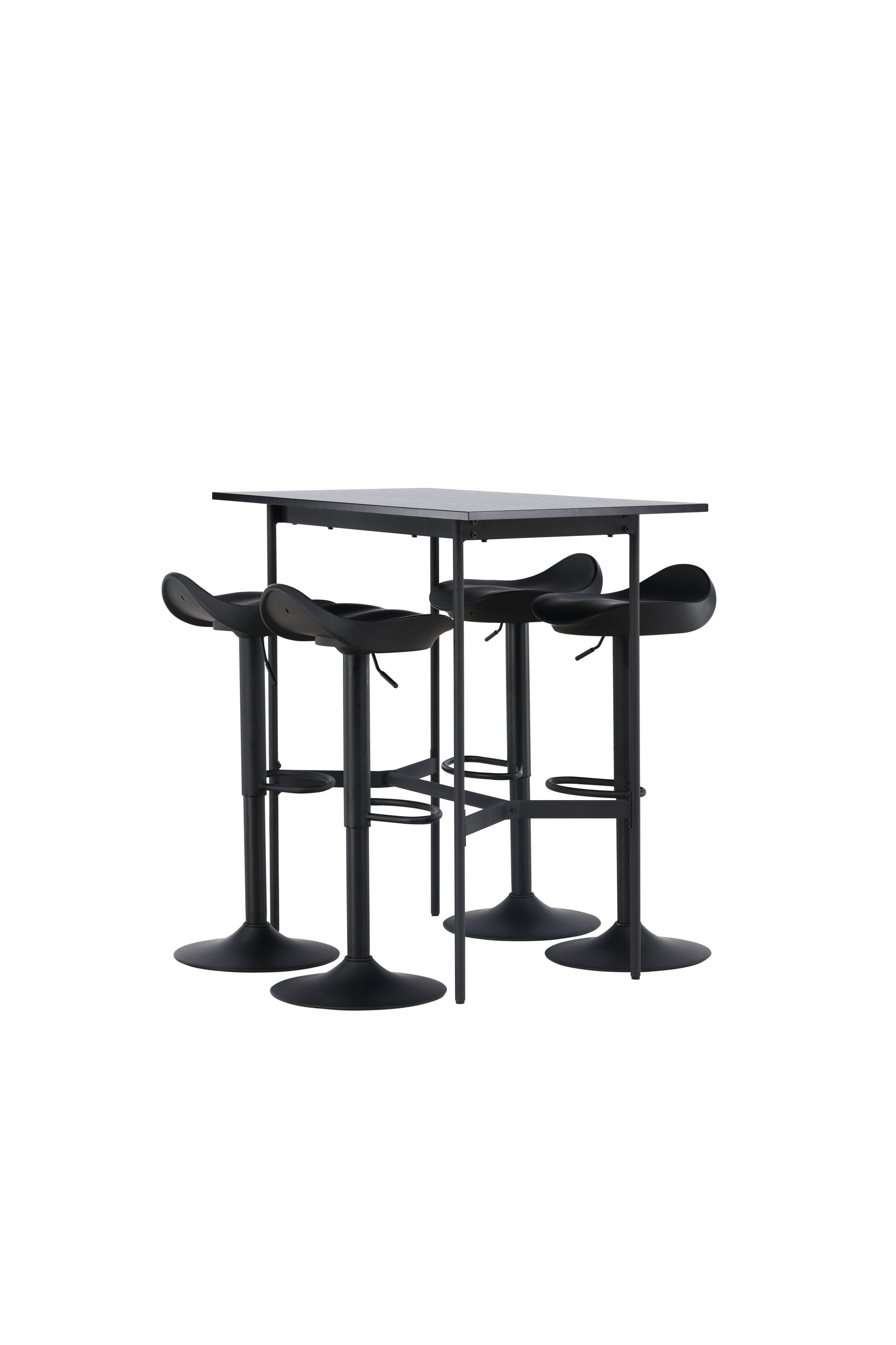 Barset Rax + Adesto 120cm/4St. in Schwarz präsentiert im Onlineshop von KAQTU Design AG. Bartischset ist von Venture Home