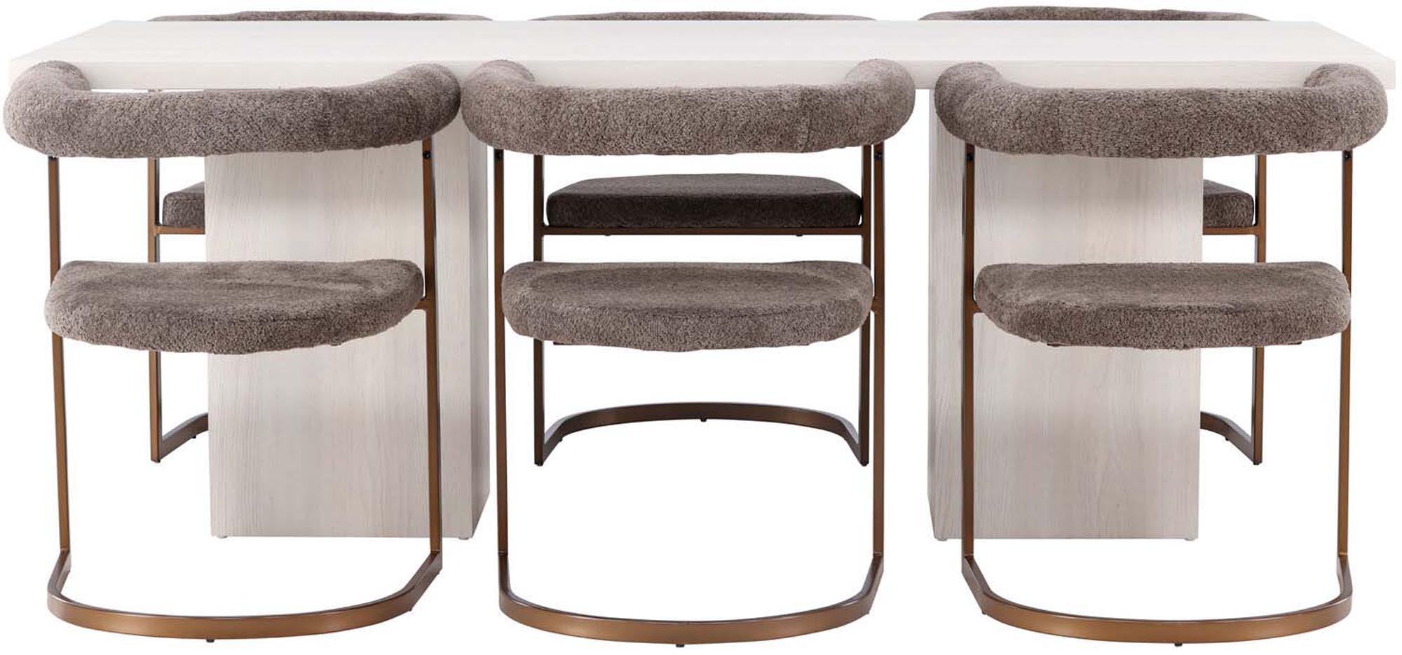 Entdecken Sie das stilvolle Olga Esszimmerset + Morning 200cm/6St. von Venture Home. Modernes Design, robust und ideal für gesellige Runden.