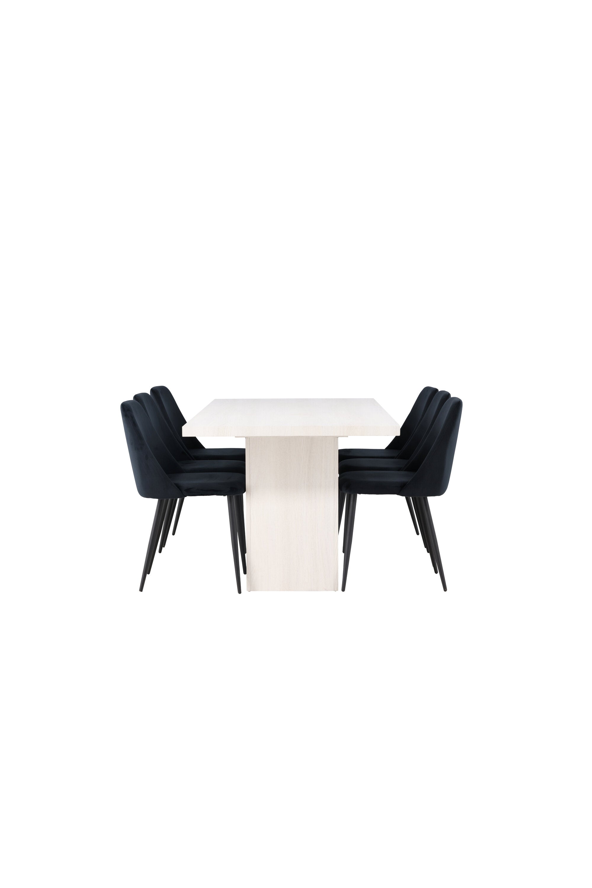 Olga Esszimmerset + Night 200cm/6St. in Schwarz präsentiert im Onlineshop von KAQTU Design AG. Esszimmerset ist von Venture Home