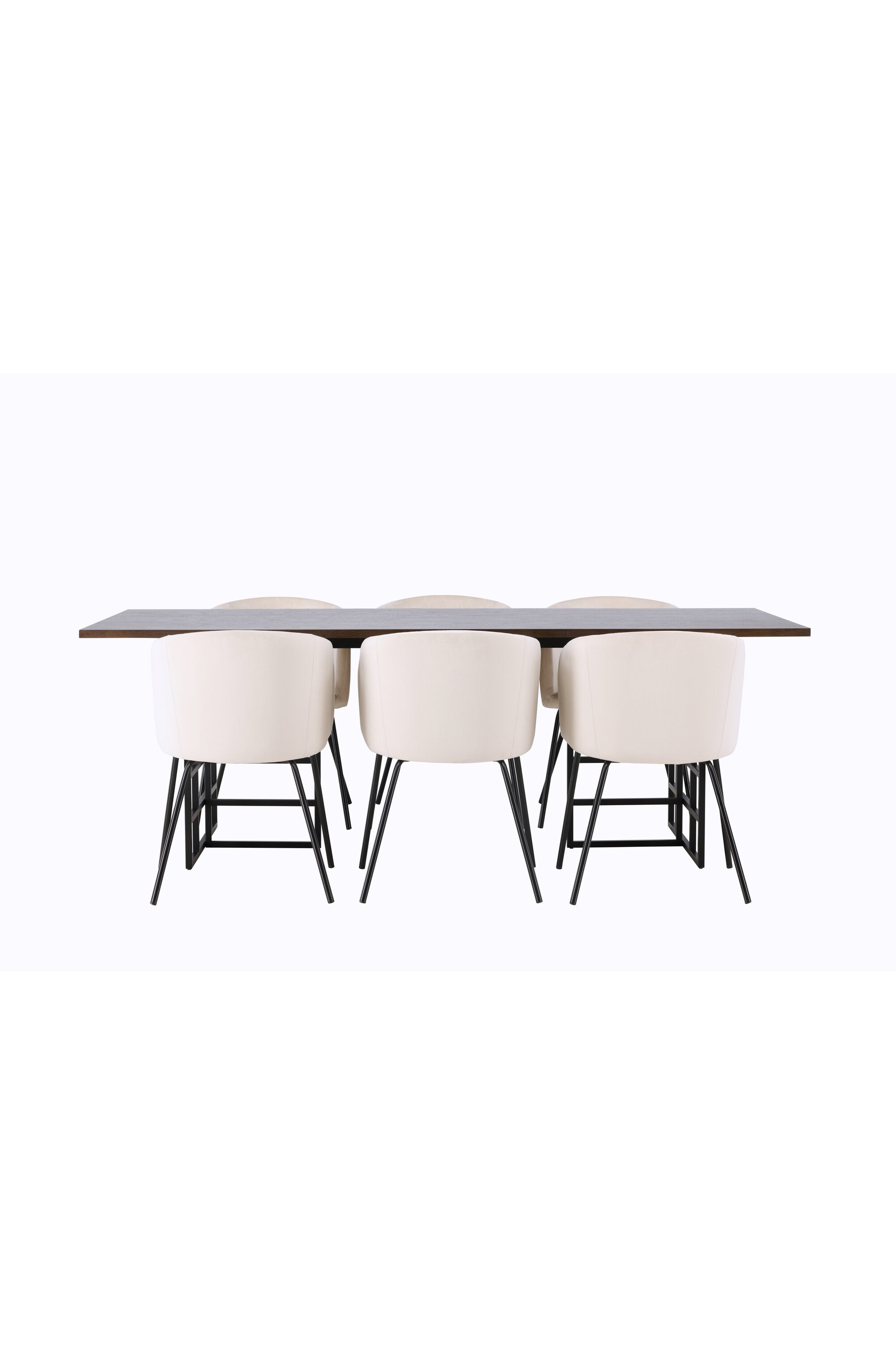 Ystad Esszimmerset + Berit 220cm/6St. in Braun / Beige / Schwarz präsentiert im Onlineshop von KAQTU Design AG. Esszimmerset ist von Venture Home