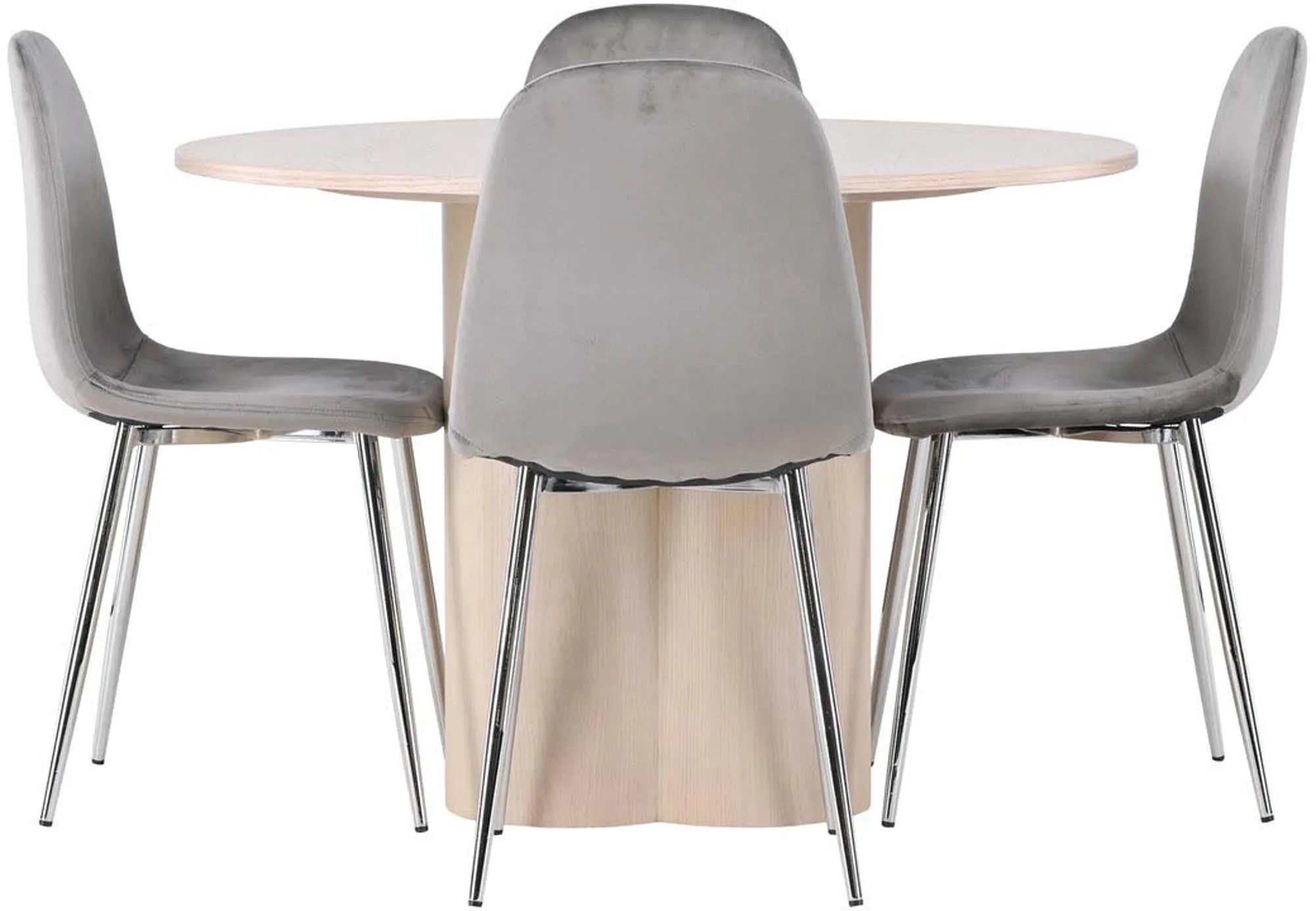Elegantes Olivia Esszimmerset für 4, rund, von Venture Home.