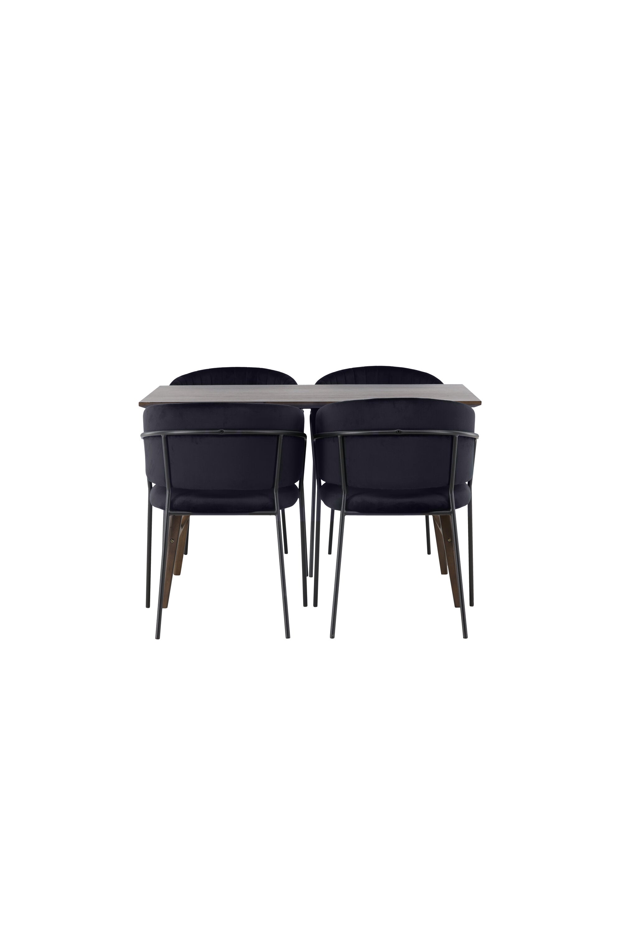 Kaseindon Esszimmerset + Selma 120cm/4St. in Schwarz präsentiert im Onlineshop von KAQTU Design AG. Esszimmerset ist von Venture Home