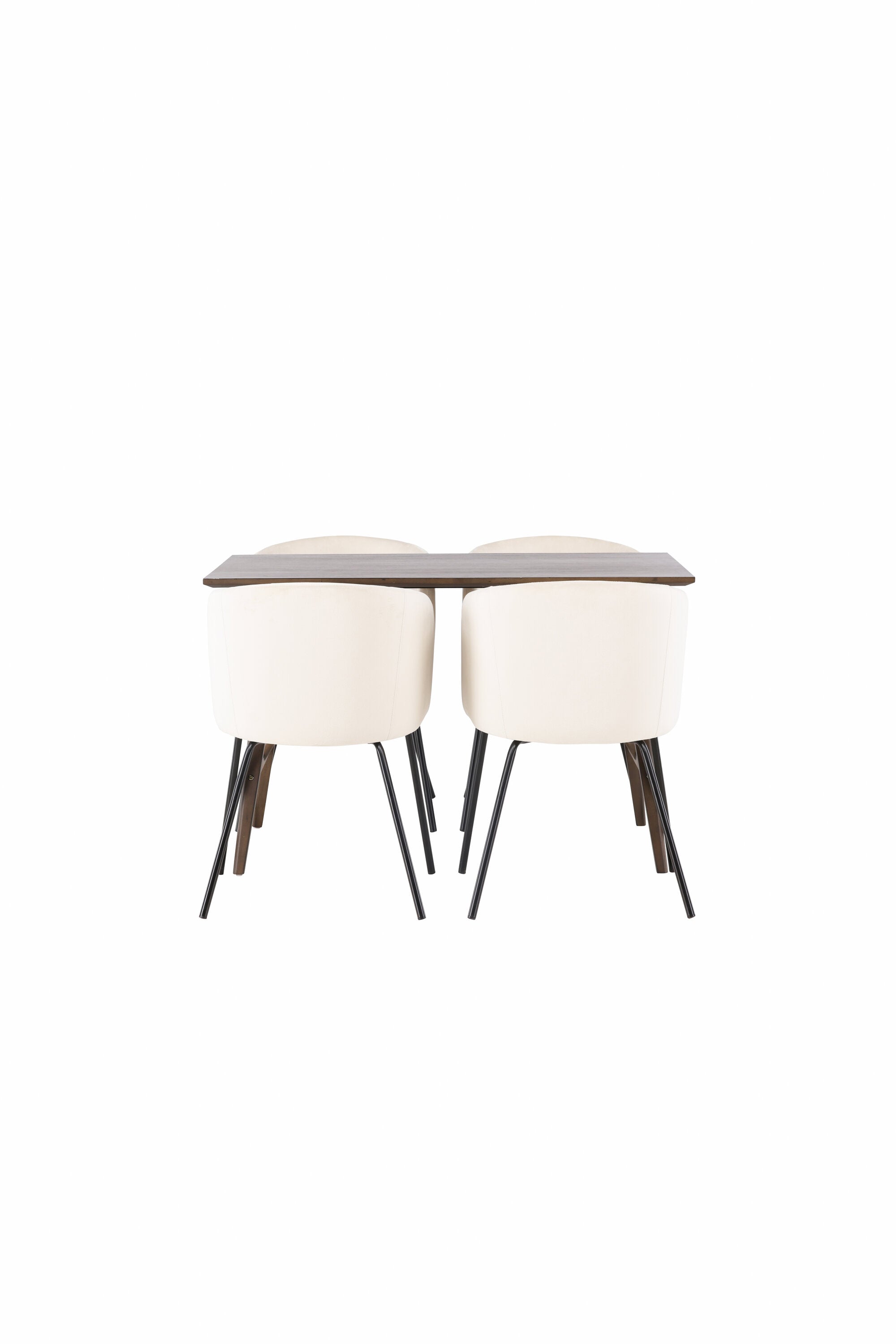Kaseindon Esszimmerset + Berit 120cm/4St. in Beige, Schwarz präsentiert im Onlineshop von KAQTU Design AG. Esszimmerset ist von Venture Home