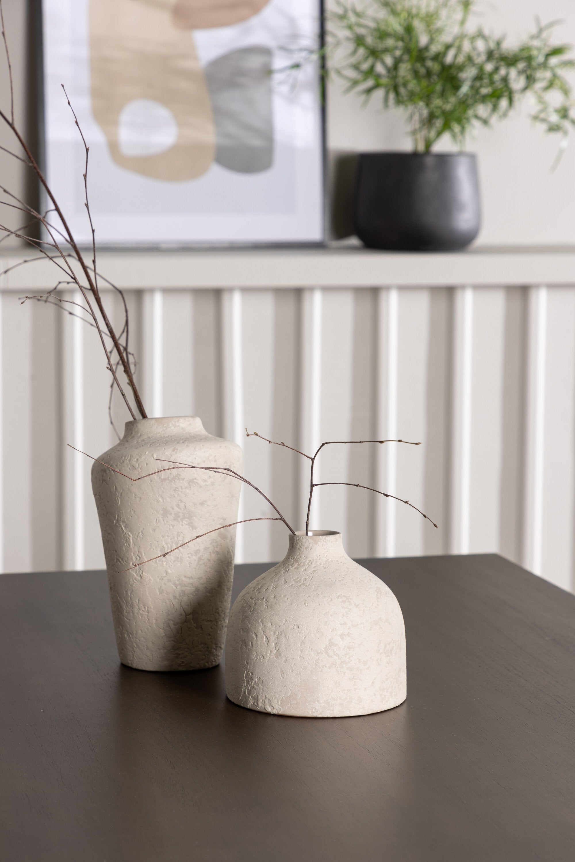 Kaseindon Esszimmerset + Berit 120cm/4St. in Beige, Schwarz präsentiert im Onlineshop von KAQTU Design AG. Esszimmerset ist von Venture Home