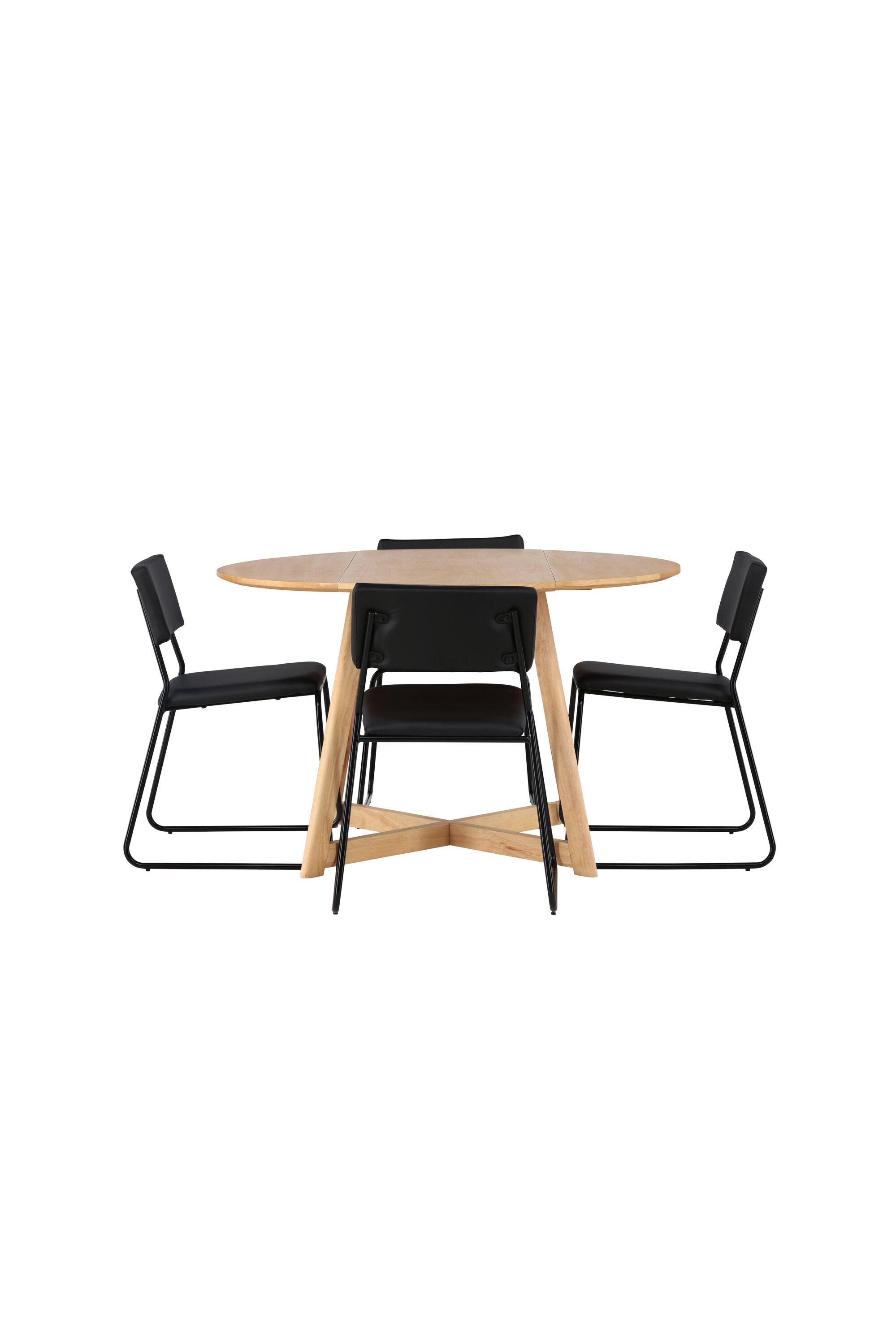 Yadikon Esszimmerset + Kenth ⌀120cm/4St. in Schwarz präsentiert im Onlineshop von KAQTU Design AG. Esszimmerset ist von Venture Home