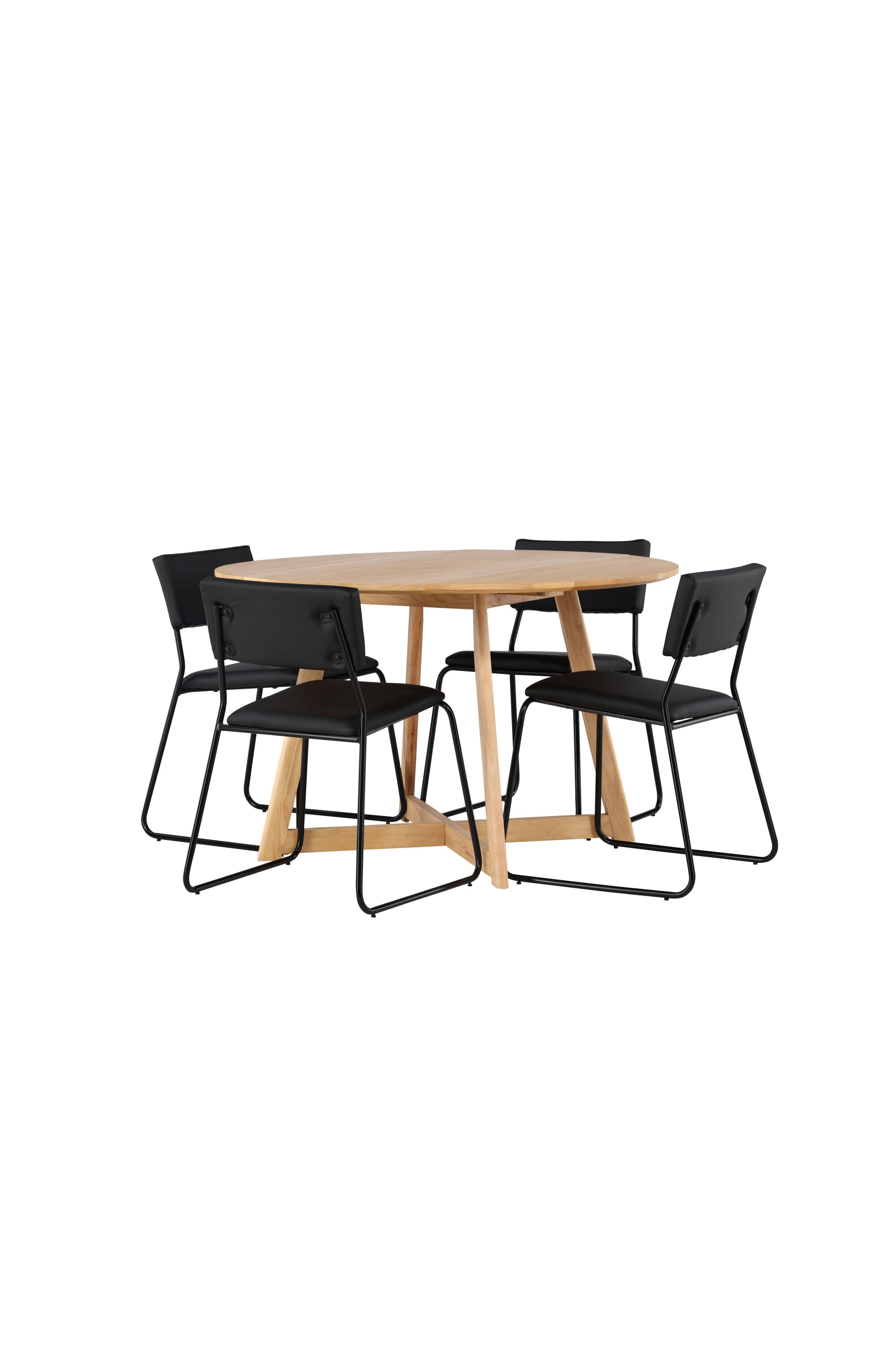 Yadikon Esszimmerset + Kenth ⌀120cm/4St. in Schwarz präsentiert im Onlineshop von KAQTU Design AG. Esszimmerset ist von Venture Home