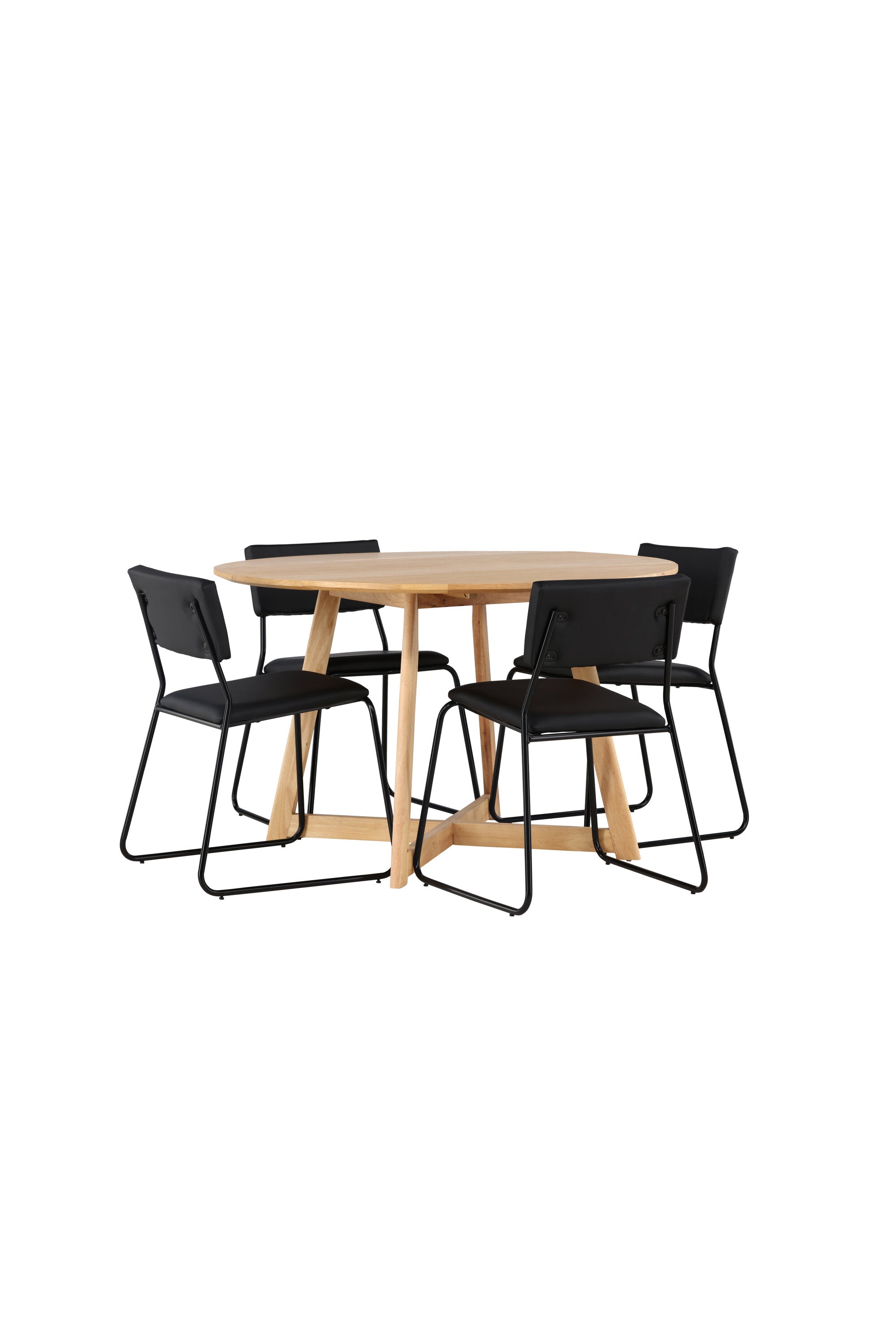 Yadikon Esszimmerset + Kenth ⌀120cm/4St. in Schwarz präsentiert im Onlineshop von KAQTU Design AG. Esszimmerset ist von Venture Home