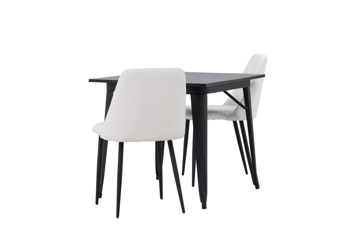 Tempe Esszimmerset + Night 80cm/2St. in Schwarz-Weiss präsentiert im Onlineshop von KAQTU Design AG. Esszimmerset ist von Venture Home