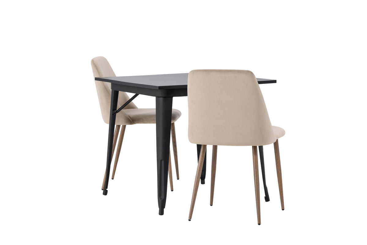 Tempe Esszimmerset + Night 80cm/2St. in Braun, Walnuss präsentiert im Onlineshop von KAQTU Design AG. Esszimmerset ist von Venture Home