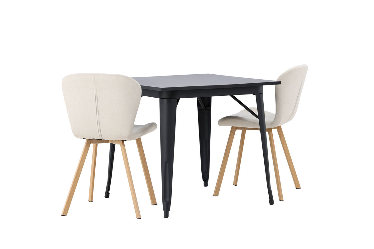Tempe Esszimmerset + Lilja 80cm/2St. in Beige, Natur präsentiert im Onlineshop von KAQTU Design AG. Esszimmerset ist von Venture Home