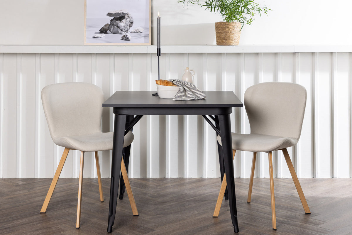 Tempe Esszimmerset + Lilja 80cm/2St. in Beige, Natur präsentiert im Onlineshop von KAQTU Design AG. Esszimmerset ist von Venture Home