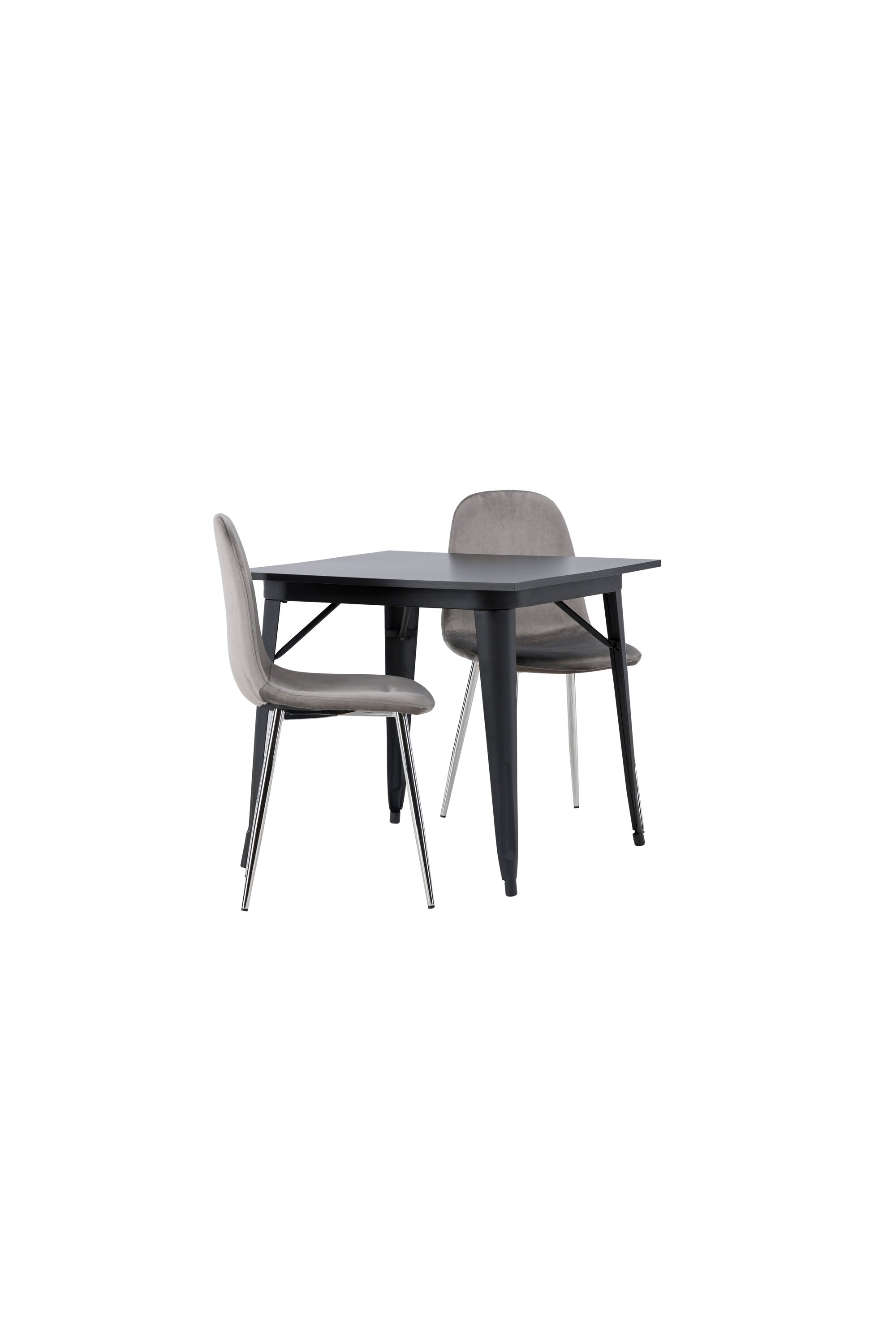 Tempe Esszimmerset + Eva 80cm/2St. in Hellgrau, Silber präsentiert im Onlineshop von KAQTU Design AG. Esszimmerset ist von Venture Home