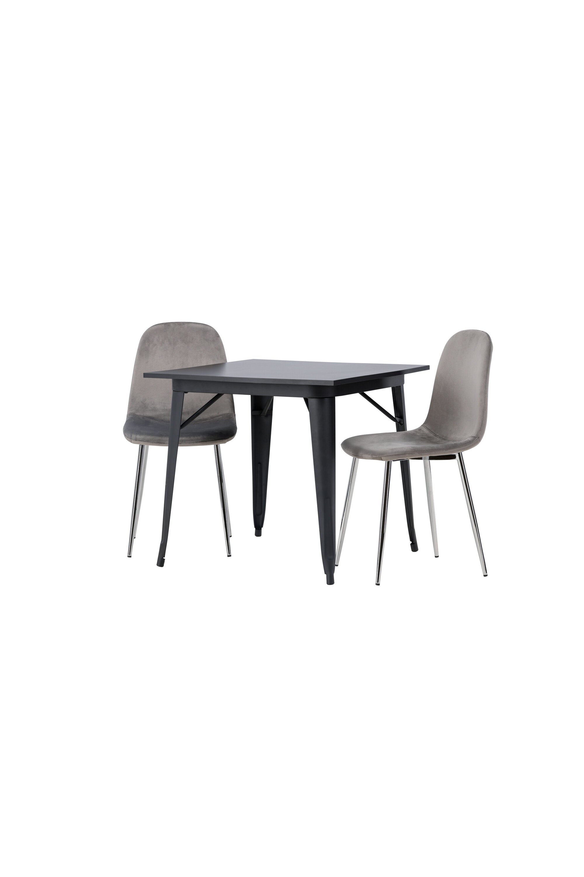 Tempe Esszimmerset + Eva 80cm/2St. in Hellgrau, Silber präsentiert im Onlineshop von KAQTU Design AG. Esszimmerset ist von Venture Home
