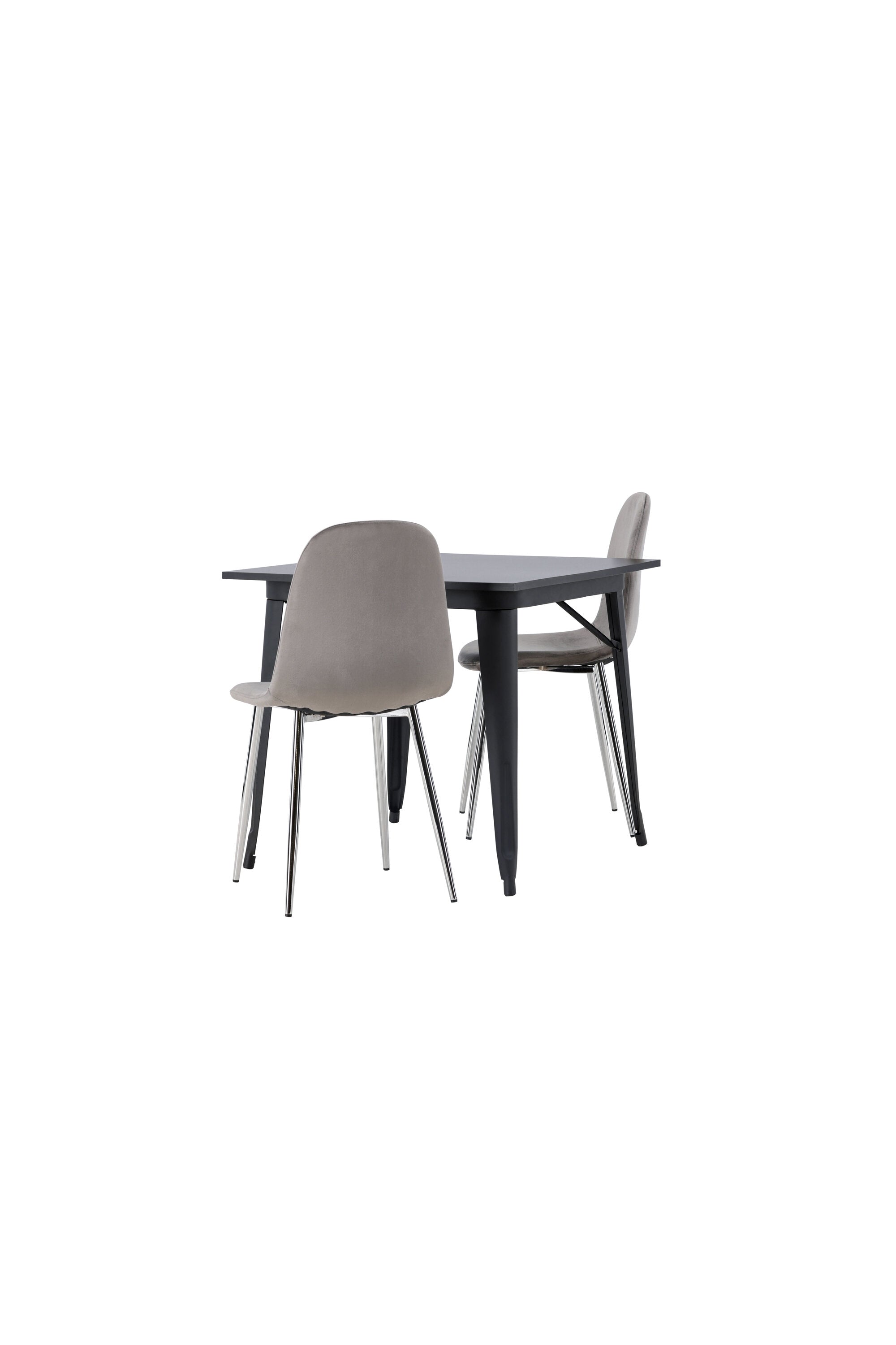 Tempe Esszimmerset + Eva 80cm/2St. in Hellgrau, Silber präsentiert im Onlineshop von KAQTU Design AG. Esszimmerset ist von Venture Home