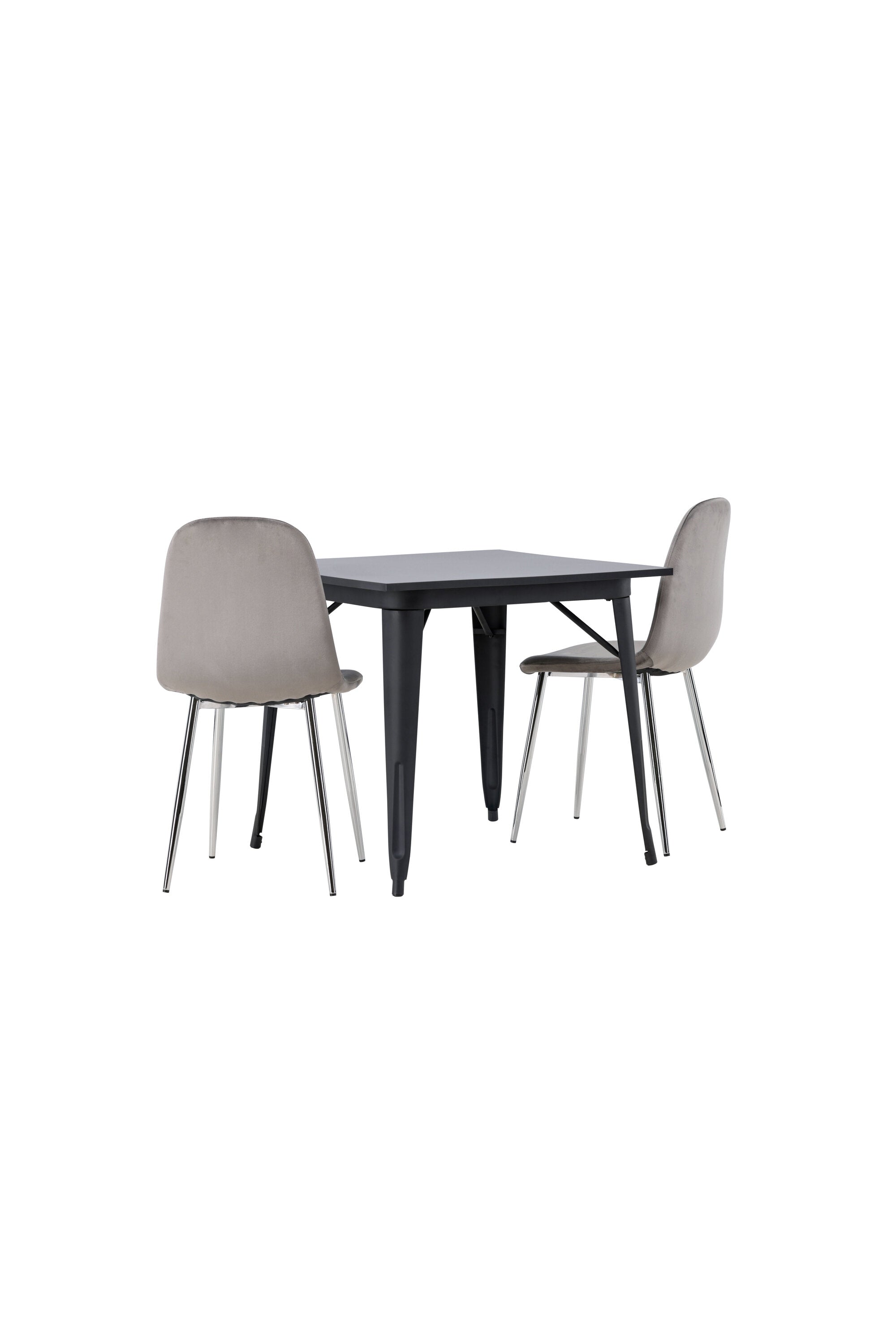 Tempe Esszimmerset + Eva 80cm/2St. in Hellgrau, Silber präsentiert im Onlineshop von KAQTU Design AG. Esszimmerset ist von Venture Home
