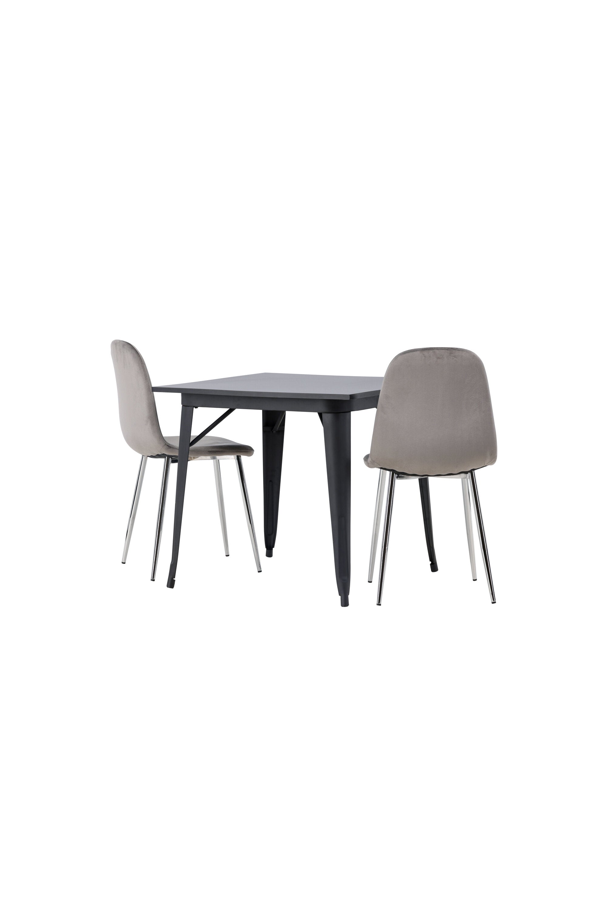 Tempe Esszimmerset + Eva 80cm/2St. in Hellgrau, Silber präsentiert im Onlineshop von KAQTU Design AG. Esszimmerset ist von Venture Home