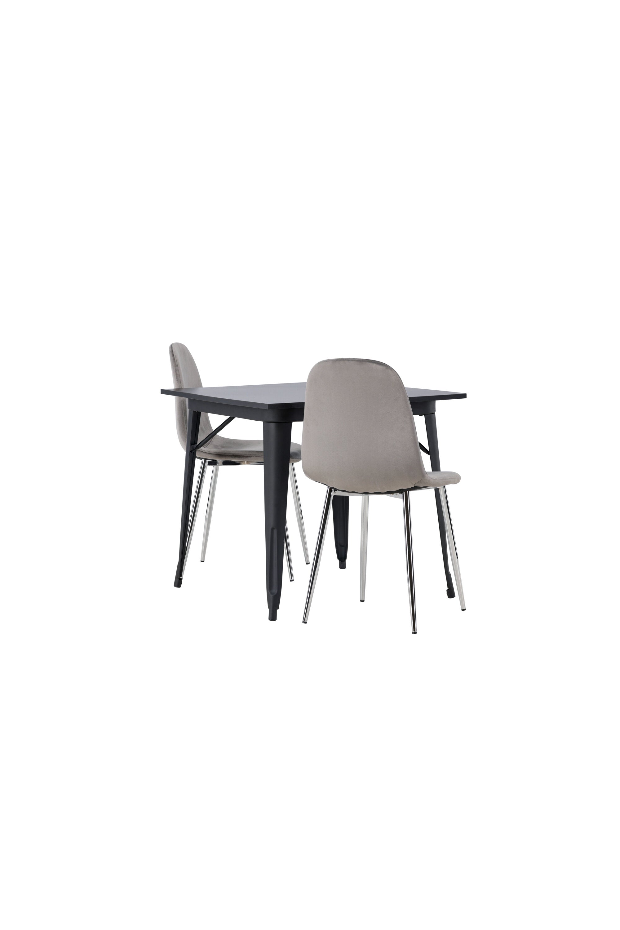 Tempe Esszimmerset + Eva 80cm/2St. in Hellgrau, Silber präsentiert im Onlineshop von KAQTU Design AG. Esszimmerset ist von Venture Home
