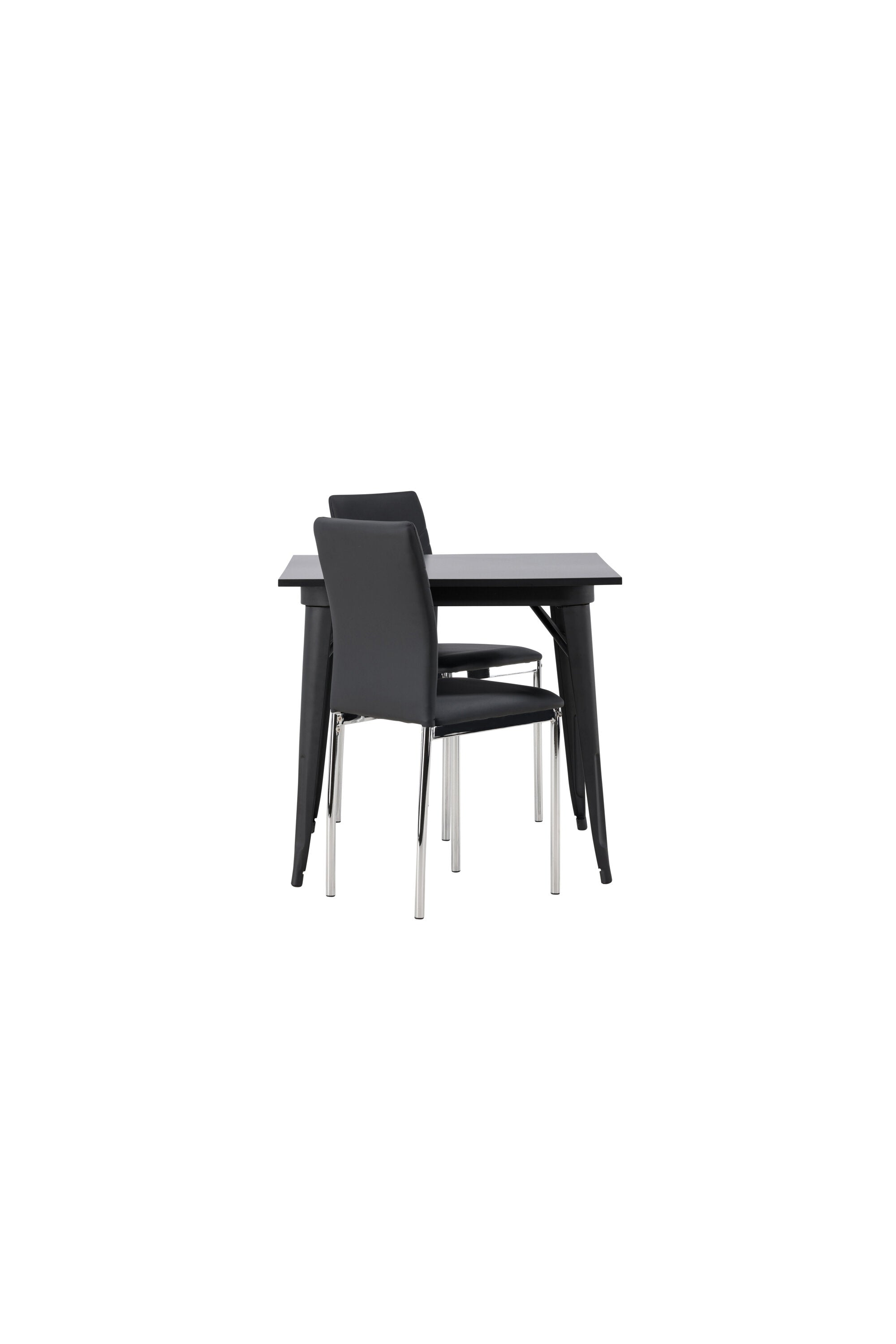 Tempe Esszimmerset + Lily 80cm in Schwarzes Silber präsentiert im Onlineshop von KAQTU Design AG. Esszimmerset ist von Venture Home