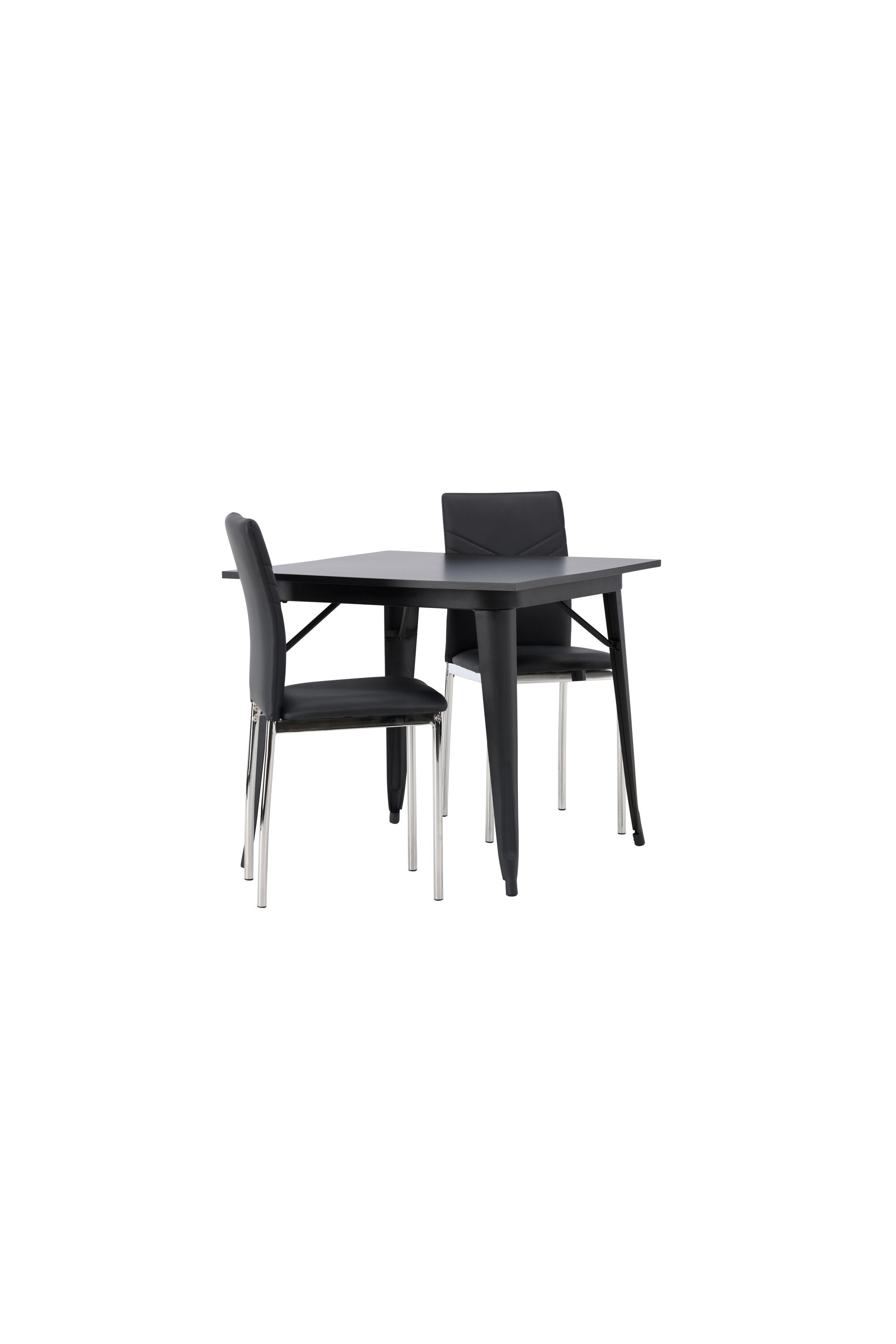 Tempe Esszimmerset + Lily 80cm in Schwarzes Silber präsentiert im Onlineshop von KAQTU Design AG. Esszimmerset ist von Venture Home