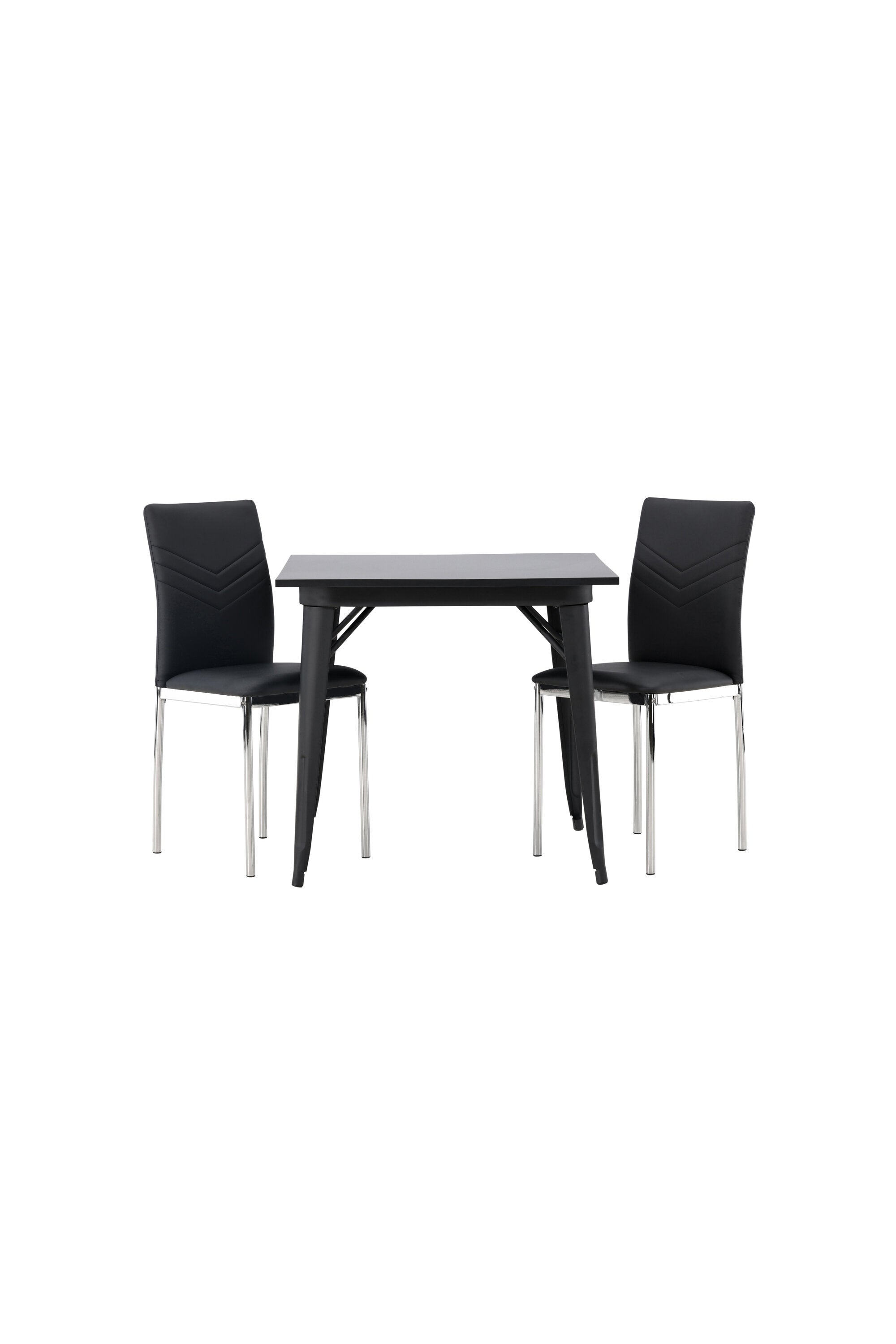 Tempe Esszimmerset + Lily 80cm in Schwarzes Silber präsentiert im Onlineshop von KAQTU Design AG. Esszimmerset ist von Venture Home