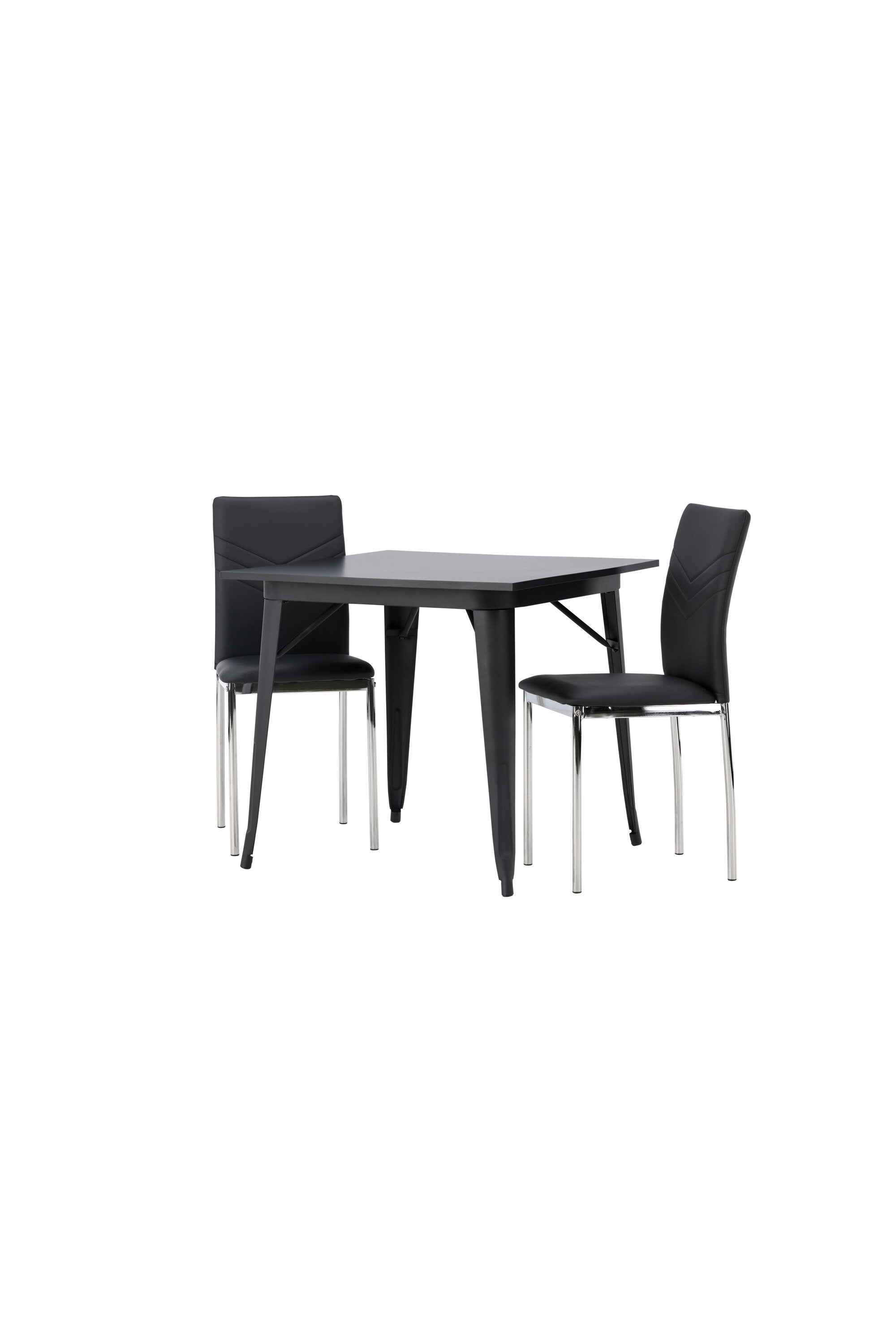 Tempe Esszimmerset + Lily 80cm in Schwarzes Silber präsentiert im Onlineshop von KAQTU Design AG. Esszimmerset ist von Venture Home