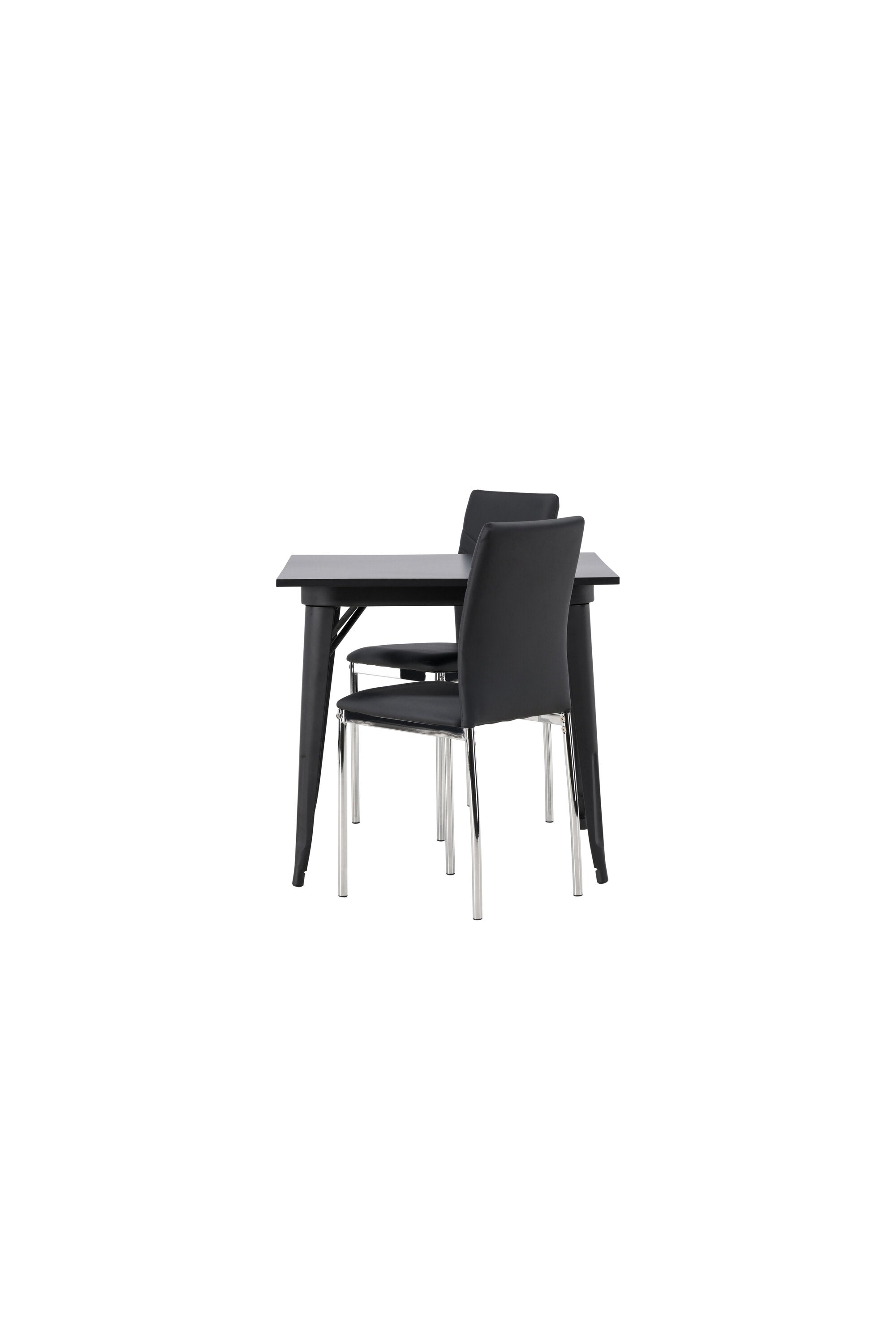 Tempe Esszimmerset + Lily 80cm in Schwarzes Silber präsentiert im Onlineshop von KAQTU Design AG. Esszimmerset ist von Venture Home