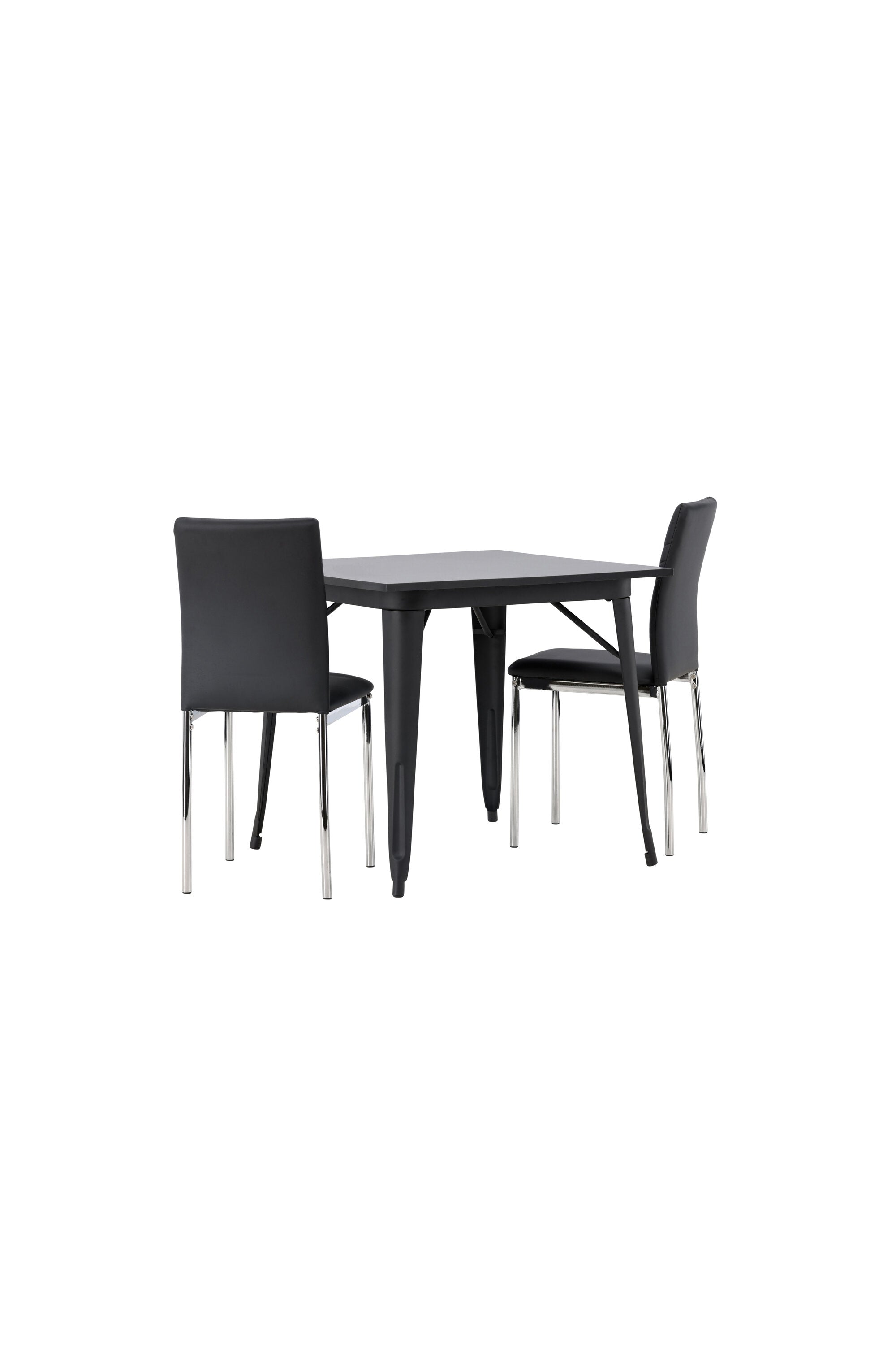 Tempe Esszimmerset + Lily 80cm in Schwarzes Silber präsentiert im Onlineshop von KAQTU Design AG. Esszimmerset ist von Venture Home