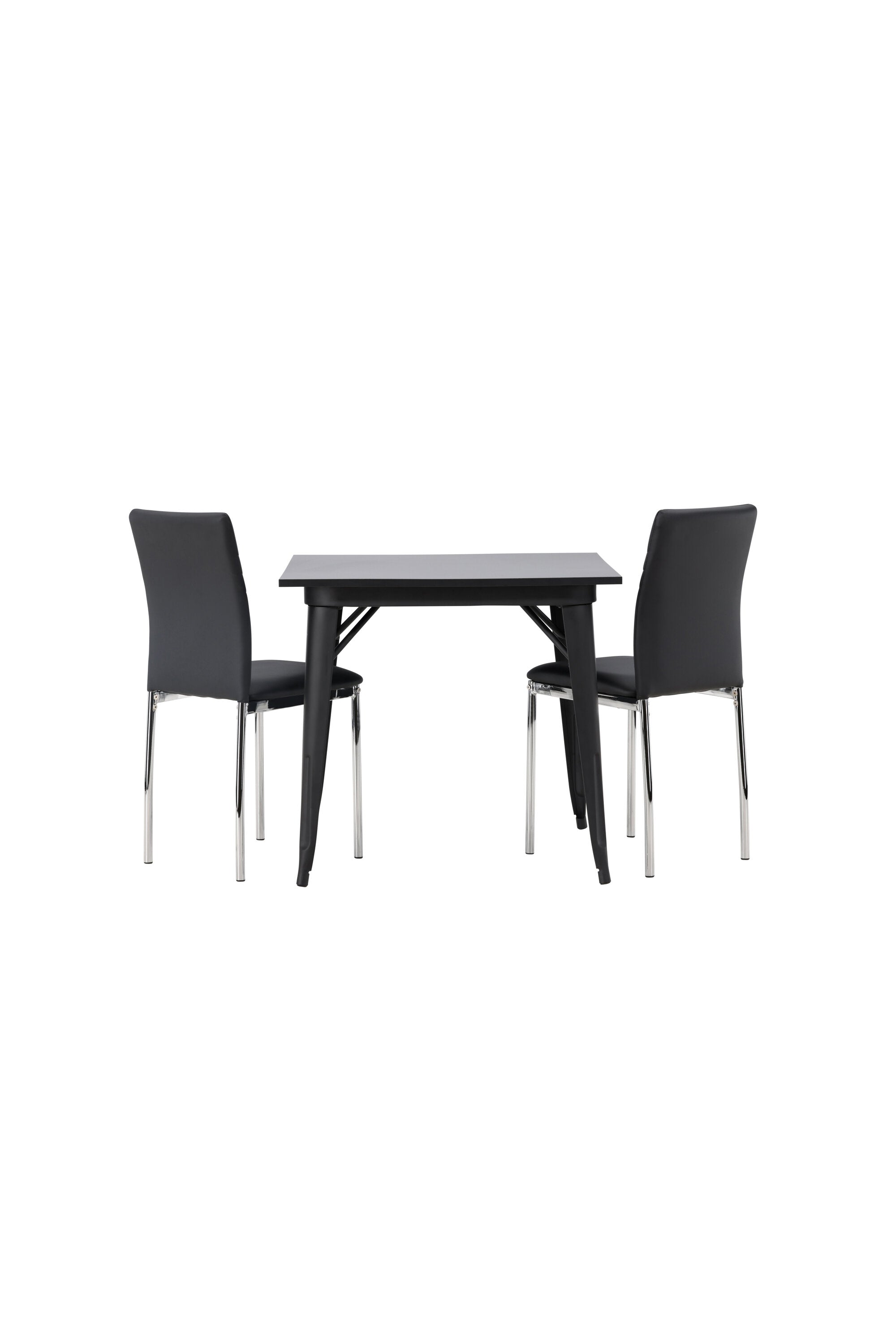 Tempe Esszimmerset + Lily 80cm in Schwarzes Silber präsentiert im Onlineshop von KAQTU Design AG. Esszimmerset ist von Venture Home