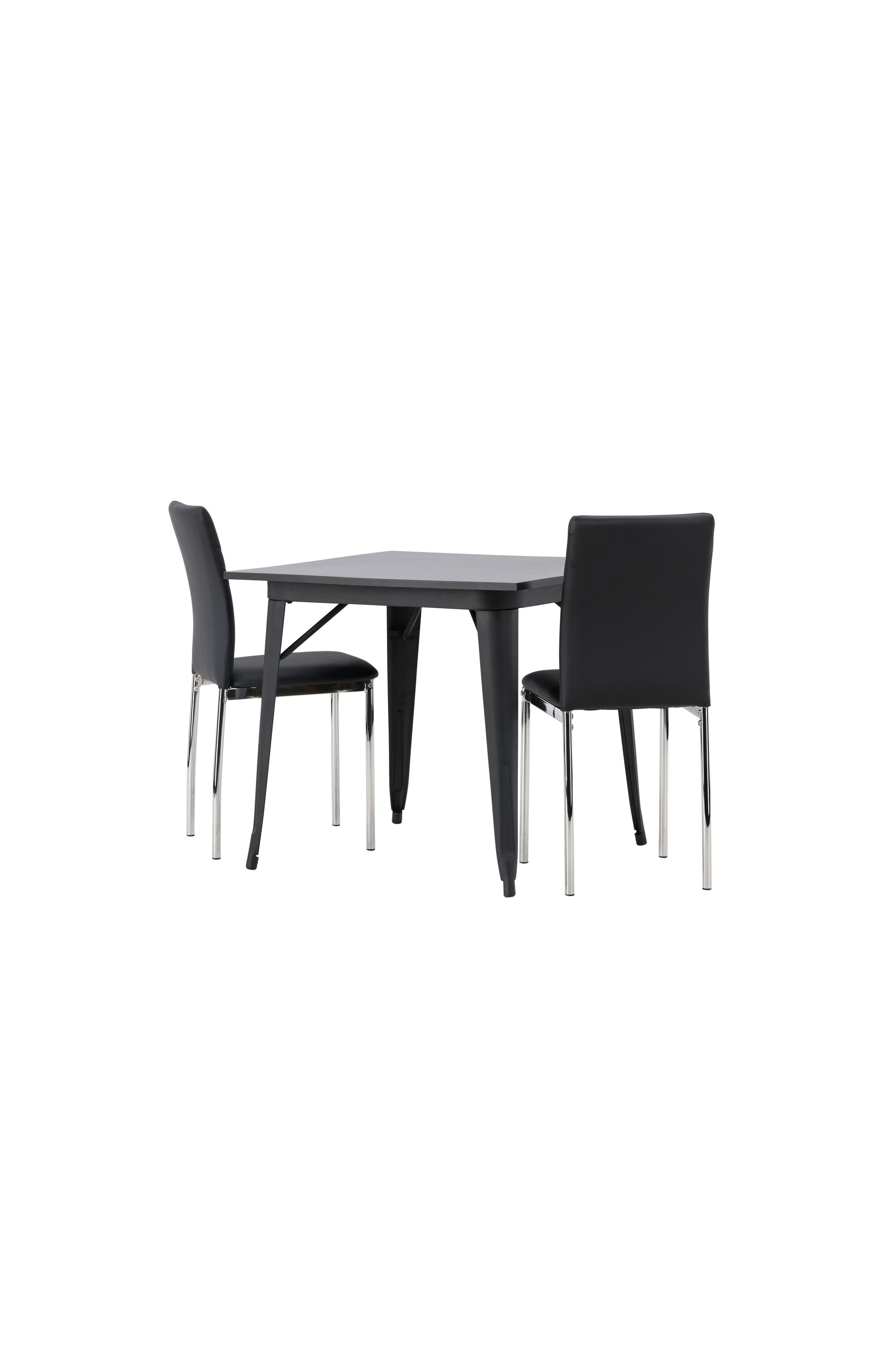 Tempe Esszimmerset + Lily 80cm in Schwarzes Silber präsentiert im Onlineshop von KAQTU Design AG. Esszimmerset ist von Venture Home