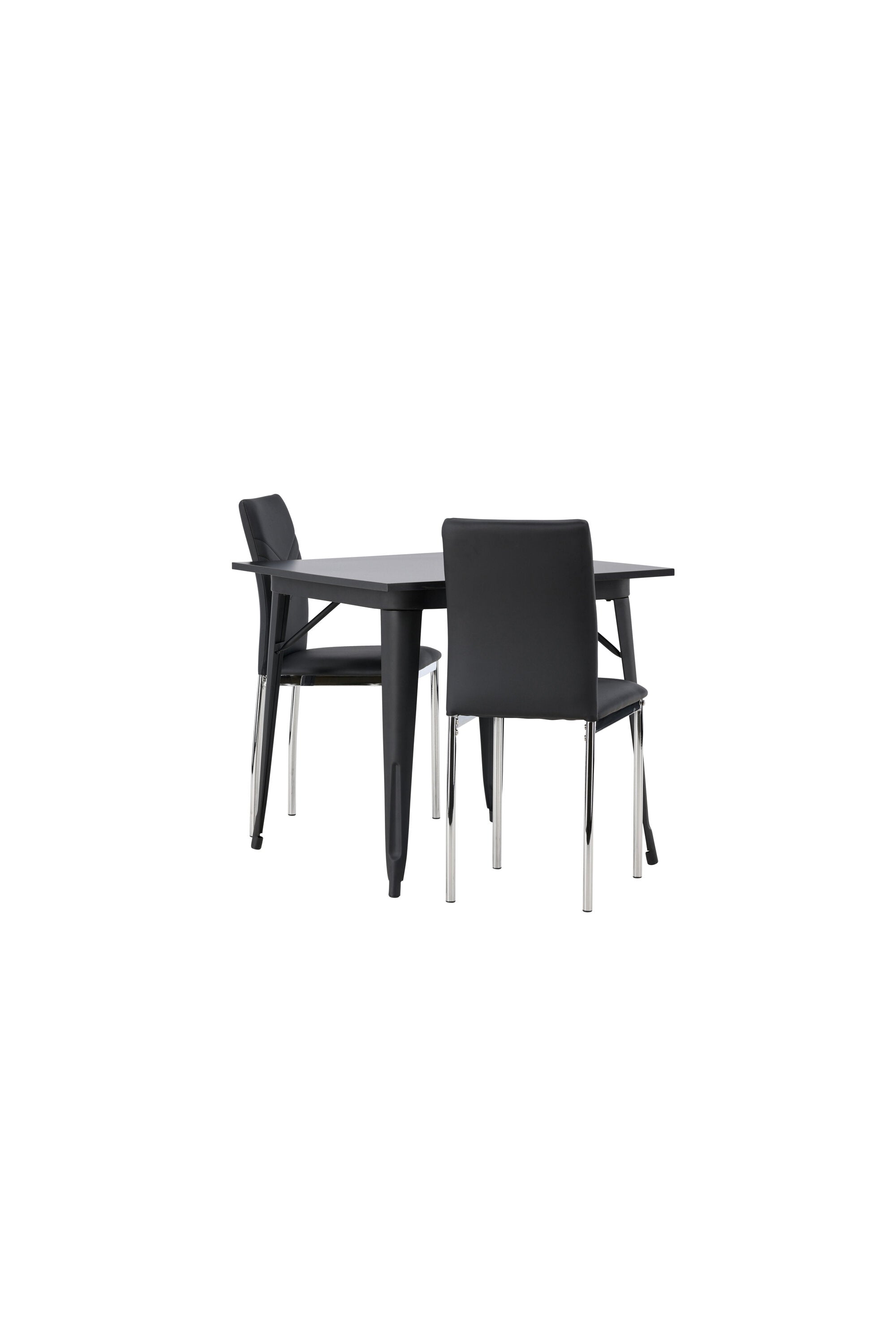 Tempe Esszimmerset + Lily 80cm in Schwarzes Silber präsentiert im Onlineshop von KAQTU Design AG. Esszimmerset ist von Venture Home