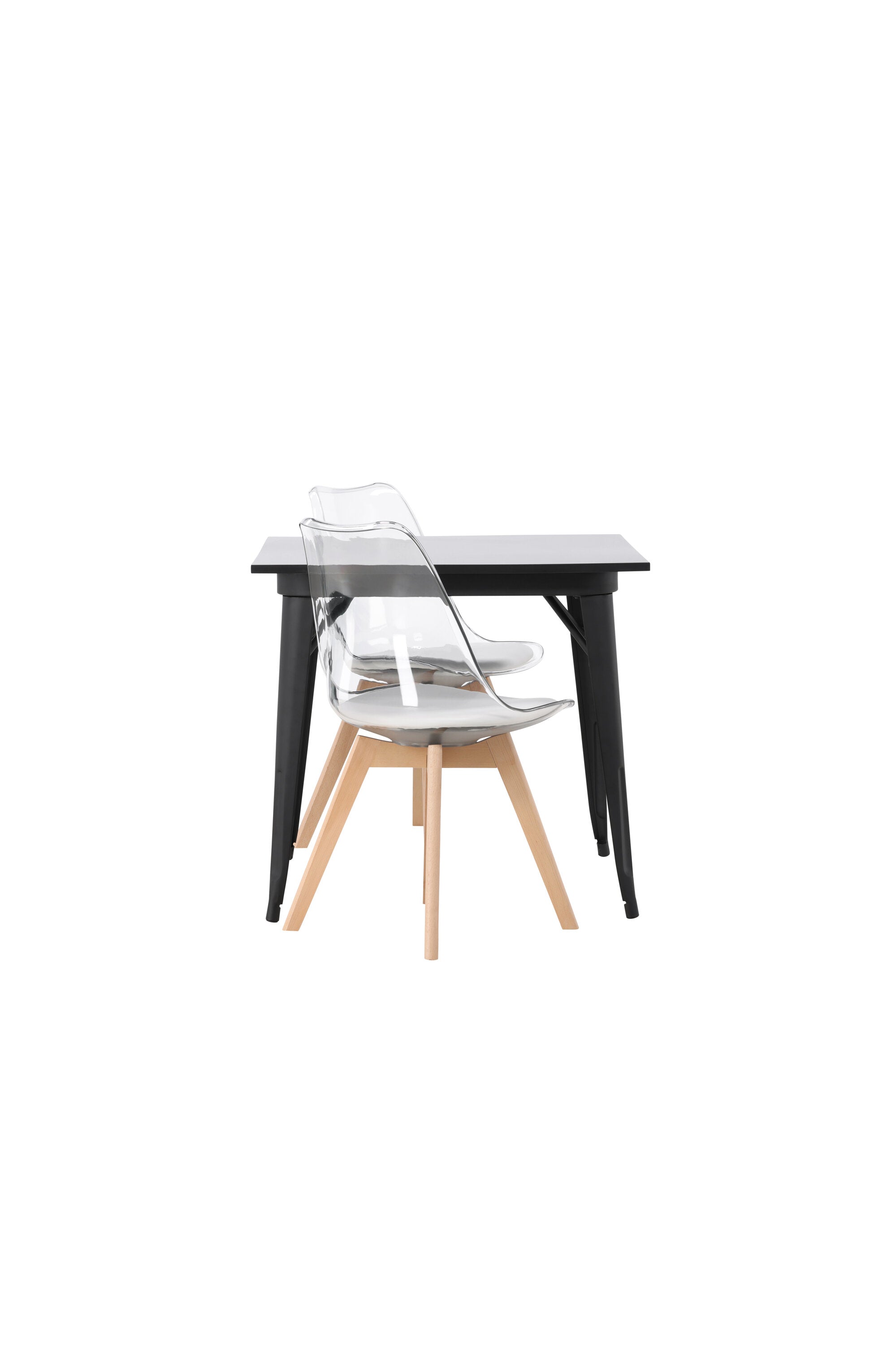 Tempe Esszimmerset + Edvin 80cm/2St. in Natur,Transparent,Weiss präsentiert im Onlineshop von KAQTU Design AG. Esszimmerset ist von Venture Home