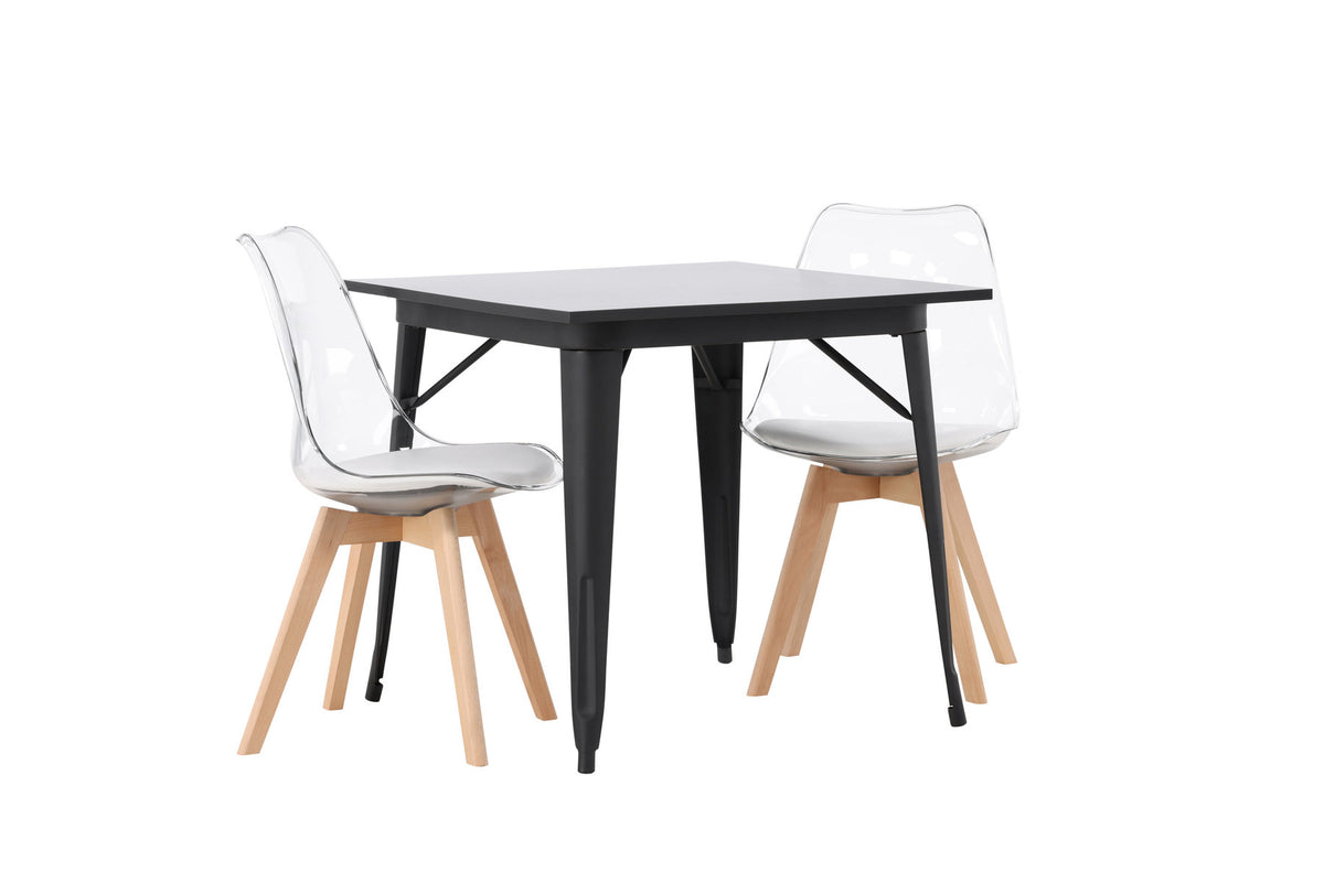 Tempe Esszimmerset + Edvin 80cm/2St. in Natur,Transparent,Weiss präsentiert im Onlineshop von KAQTU Design AG. Esszimmerset ist von Venture Home