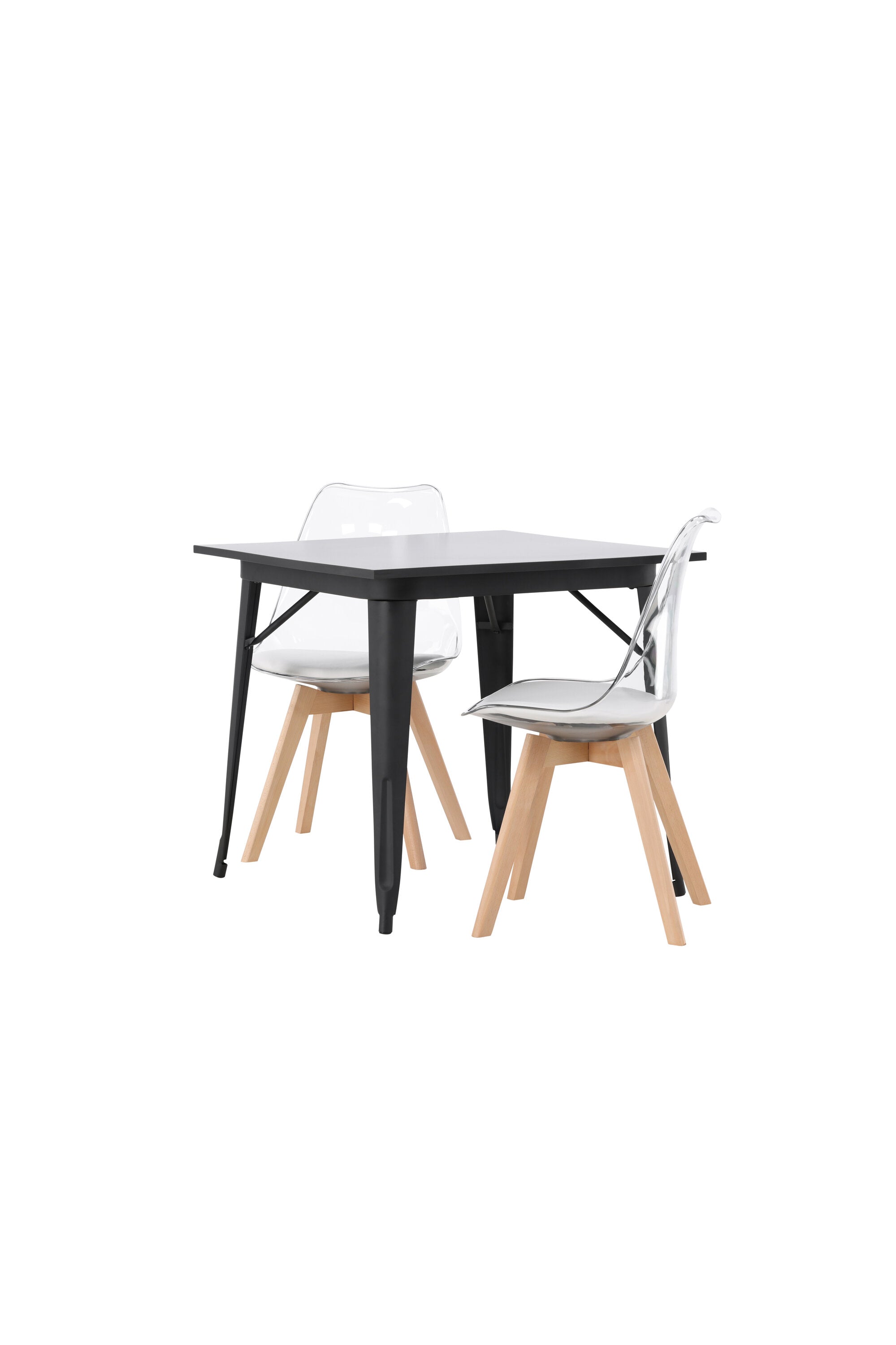 Tempe Esszimmerset + Edvin 80cm/2St. in Natur,Transparent,Weiss präsentiert im Onlineshop von KAQTU Design AG. Esszimmerset ist von Venture Home