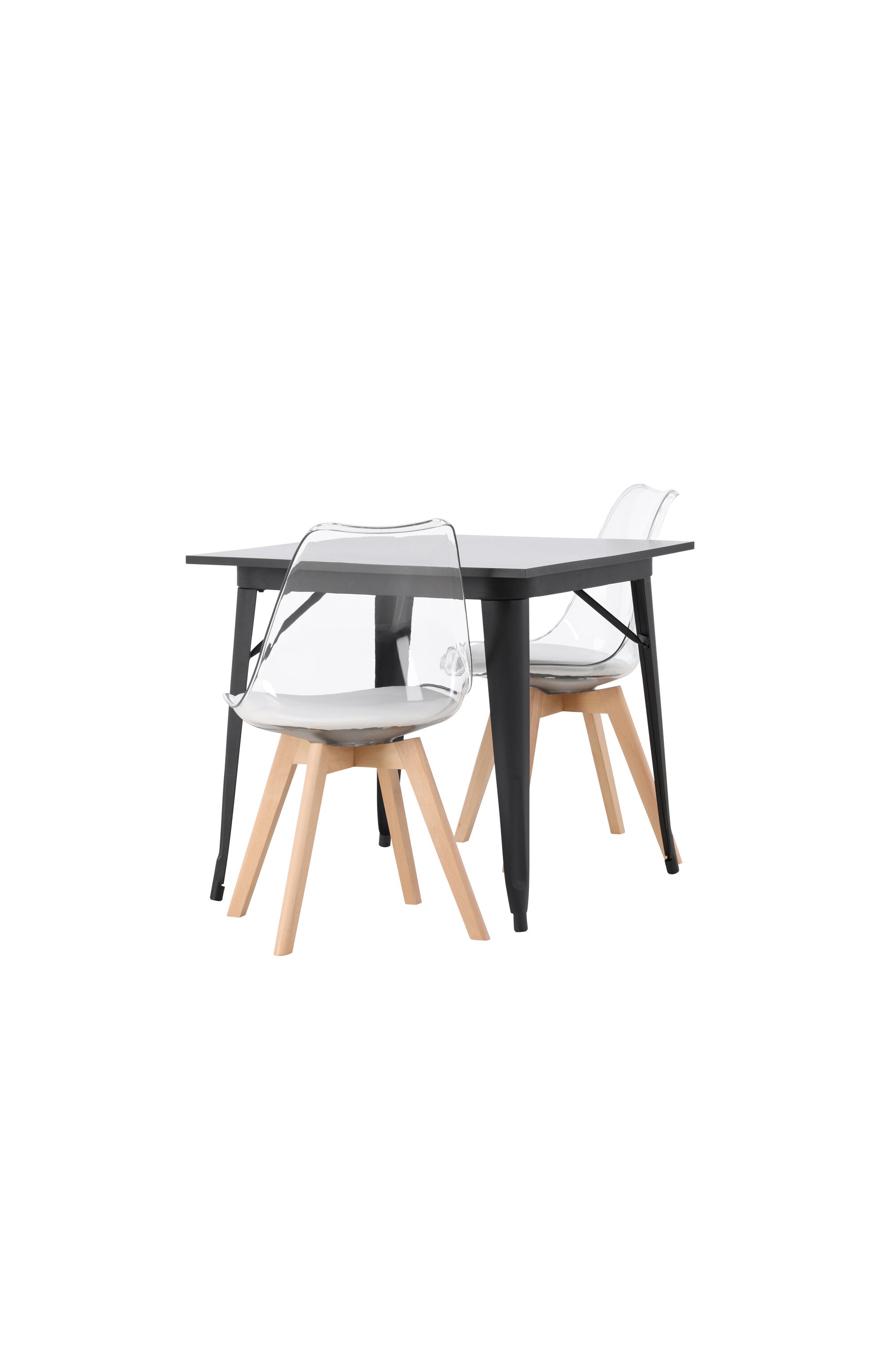 Tempe Esszimmerset + Edvin 80cm/2St. in Natur,Transparent,Weiss präsentiert im Onlineshop von KAQTU Design AG. Esszimmerset ist von Venture Home