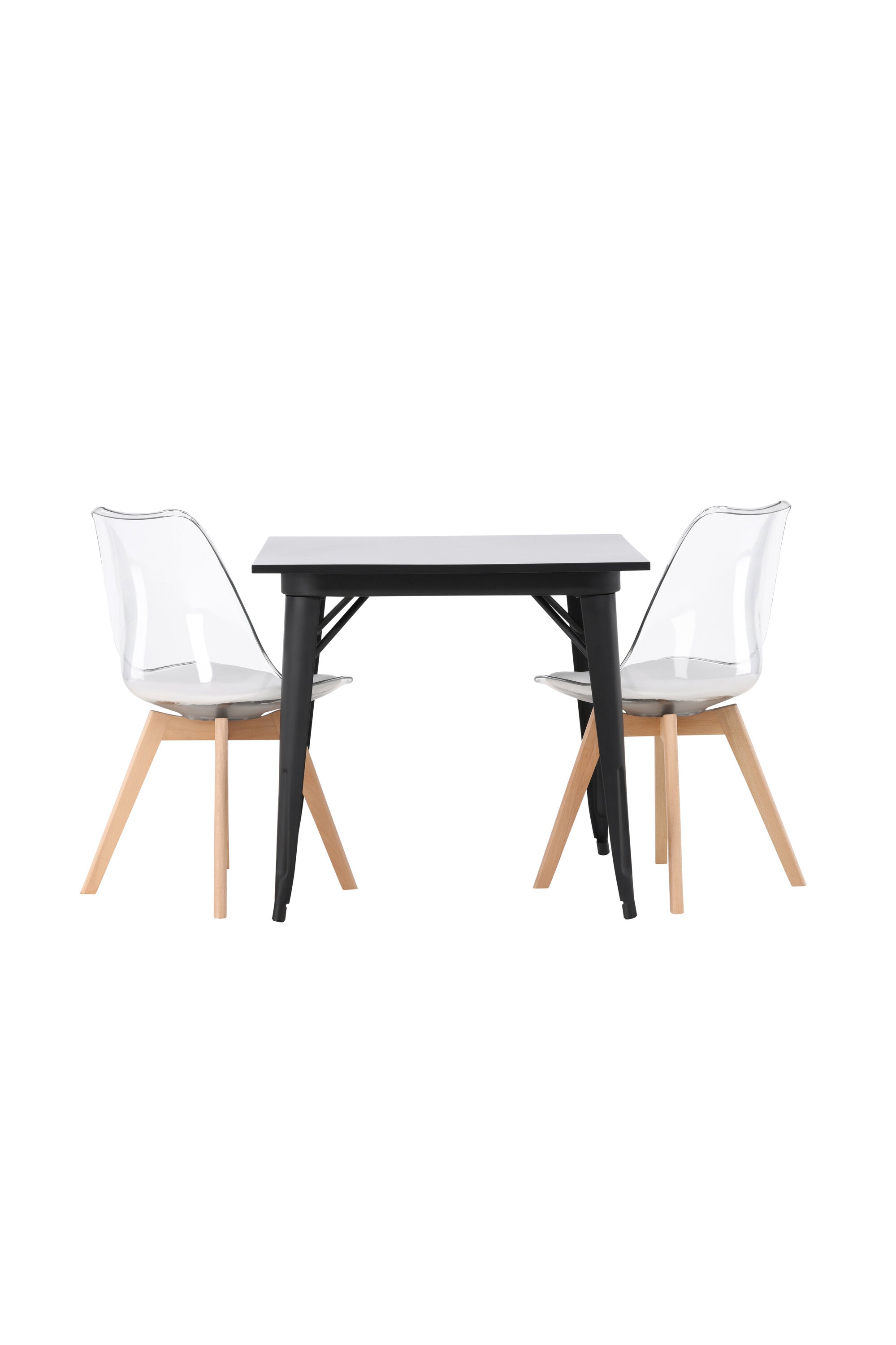 Tempe Esszimmerset + Edvin 80cm/2St. in Natur,Transparent,Weiss präsentiert im Onlineshop von KAQTU Design AG. Esszimmerset ist von Venture Home