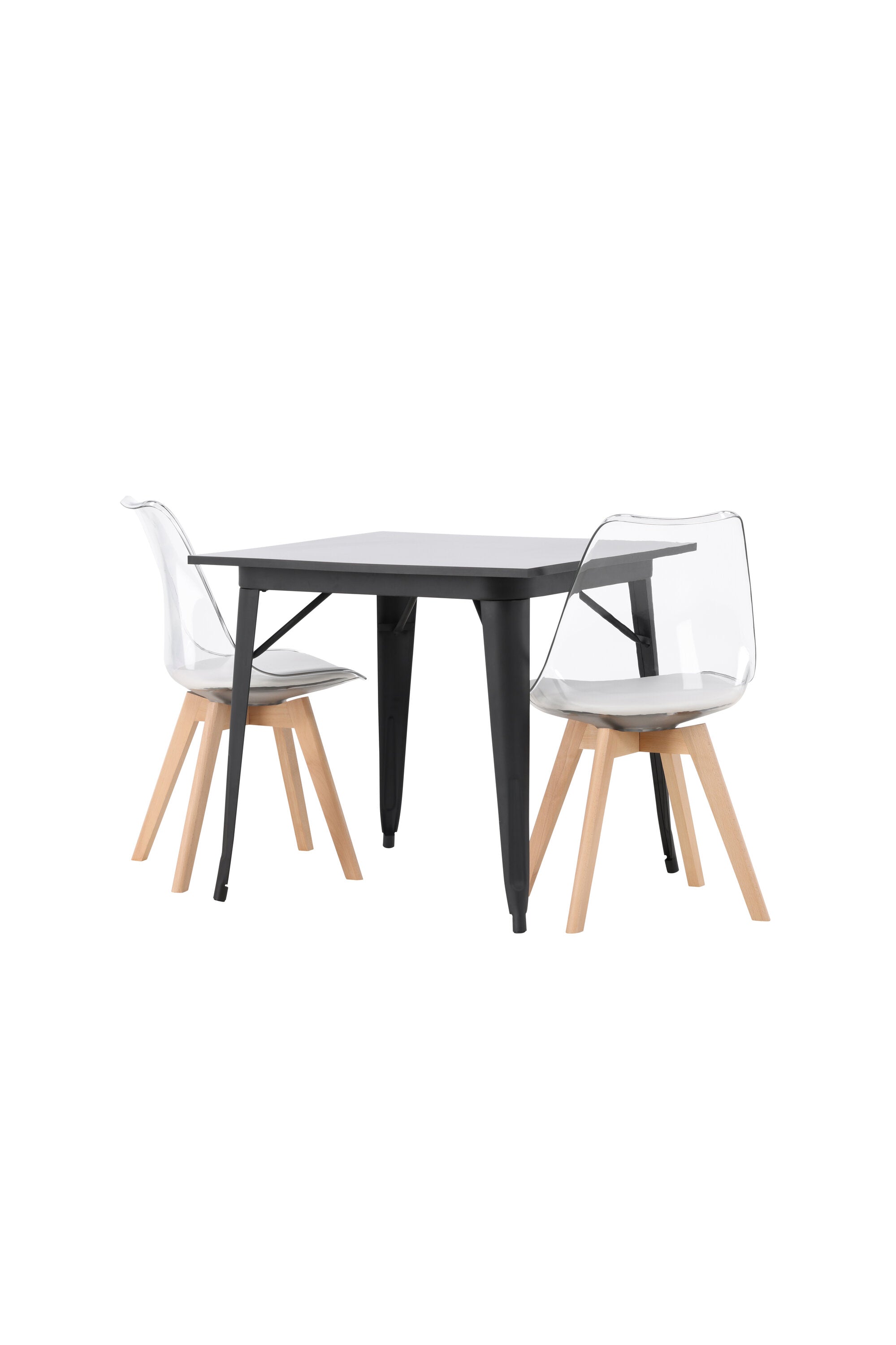 Tempe Esszimmerset + Edvin 80cm/2St. in Natur,Transparent,Weiss präsentiert im Onlineshop von KAQTU Design AG. Esszimmerset ist von Venture Home
