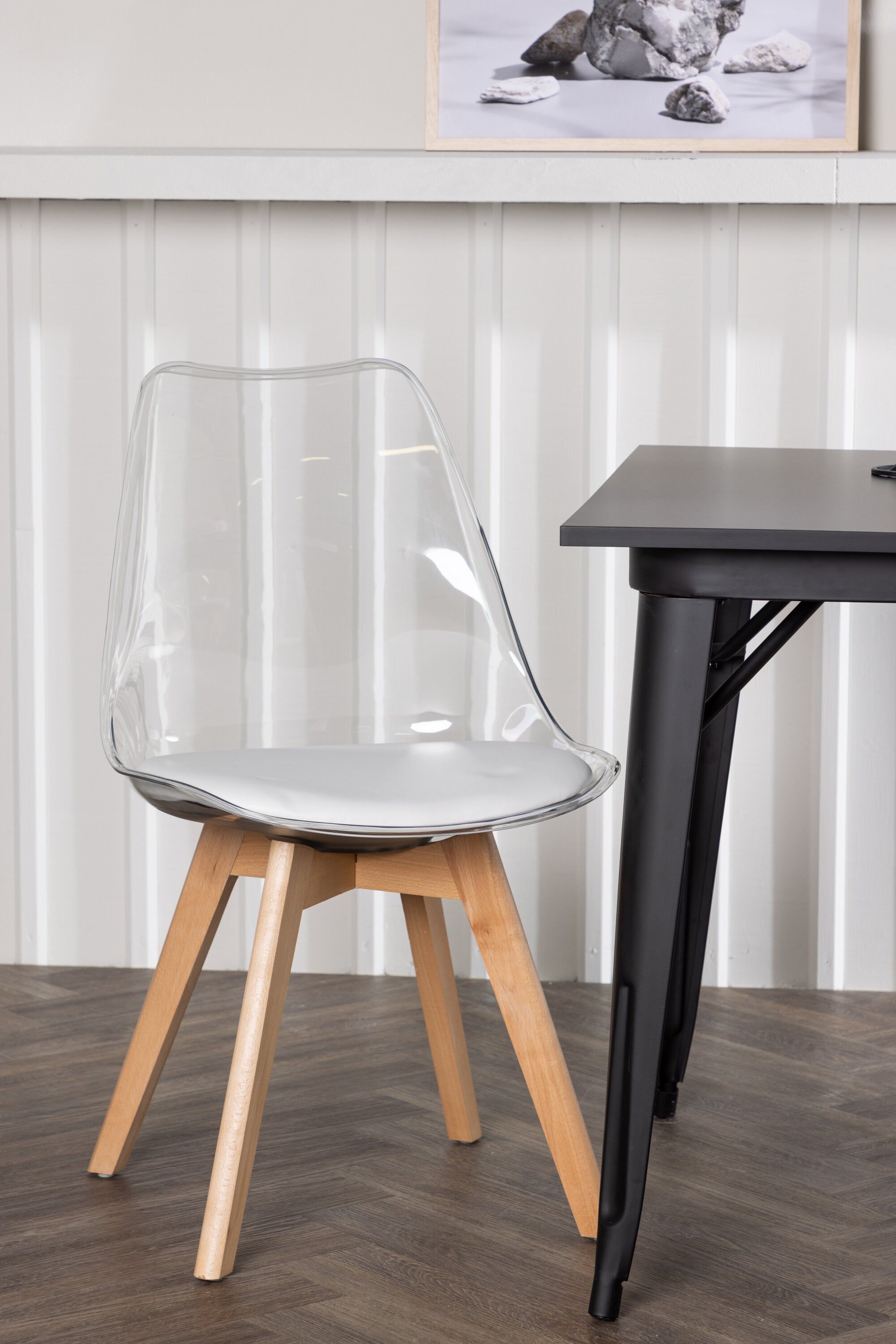 Tempe Esszimmerset + Edvin 80cm/2St. in Natur,Transparent,Weiss präsentiert im Onlineshop von KAQTU Design AG. Esszimmerset ist von Venture Home