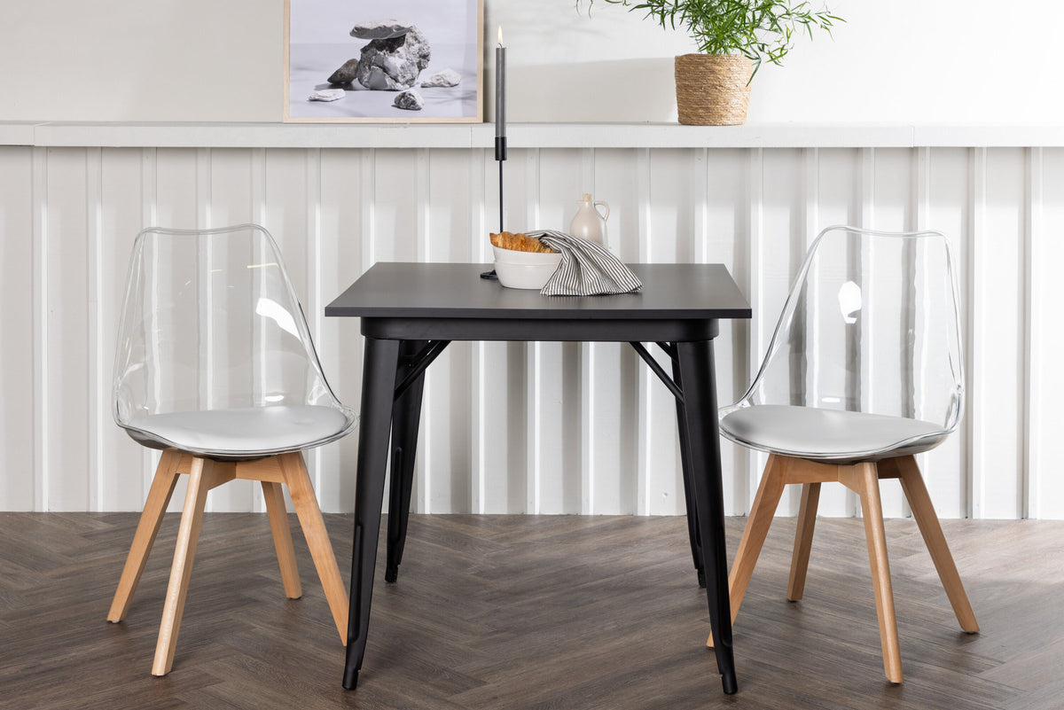 Tempe Esszimmerset + Edvin 80cm/2St. in Natur,Transparent,Weiss präsentiert im Onlineshop von KAQTU Design AG. Esszimmerset ist von Venture Home