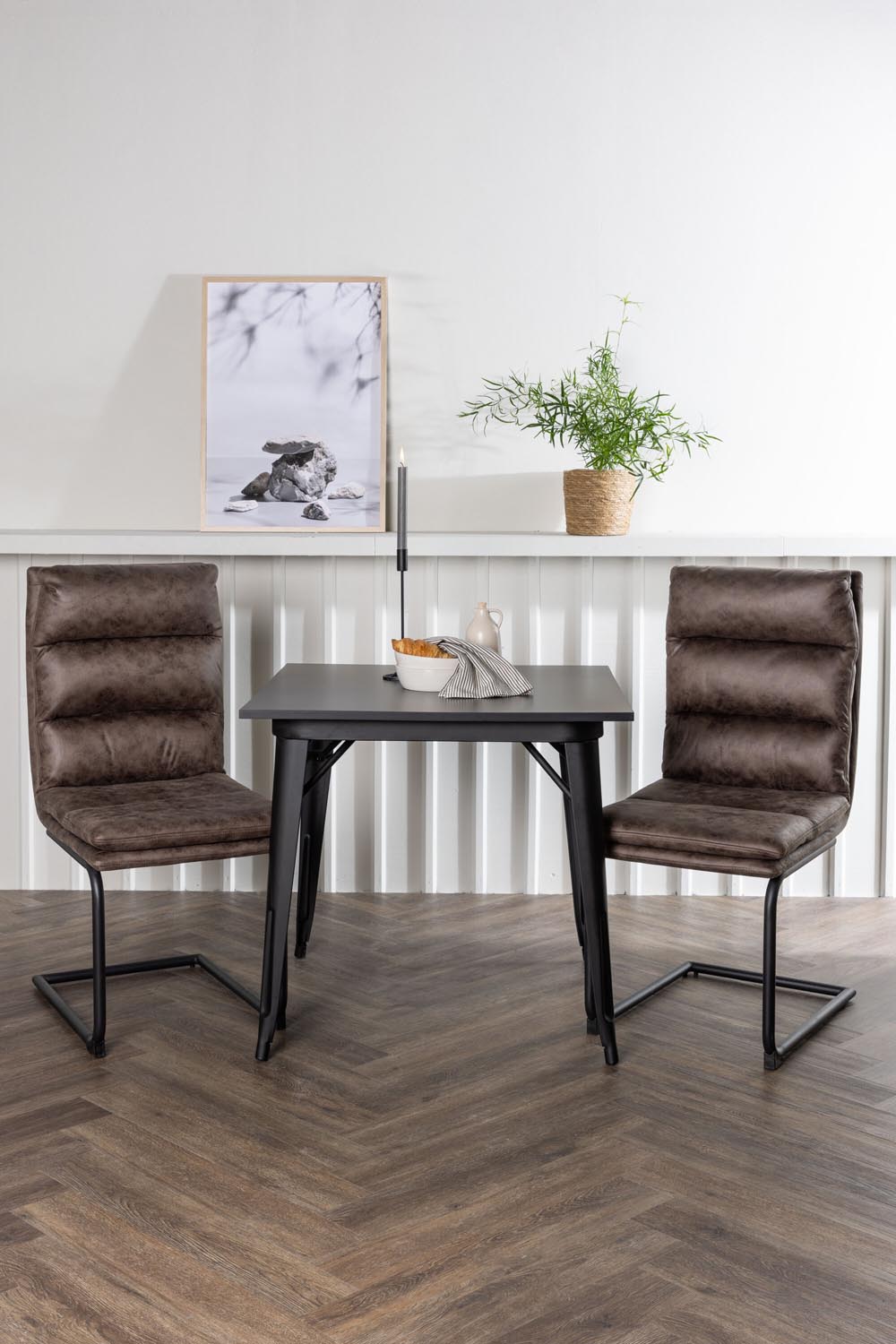 Tempe Esszimmerset + Zizo 80cm/2St. in Schwarz Braun präsentiert im Onlineshop von KAQTU Design AG. Esszimmerset ist von Venture Home