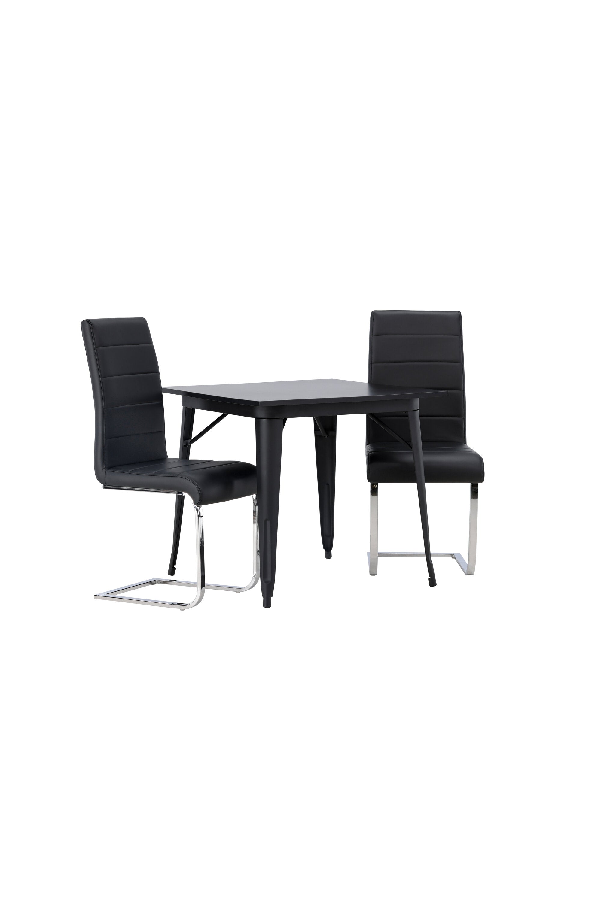 Tempe Esszimmerset + Tempo 80cm/2St. in Schwarzgrau präsentiert im Onlineshop von KAQTU Design AG. Esszimmerset ist von Venture Home